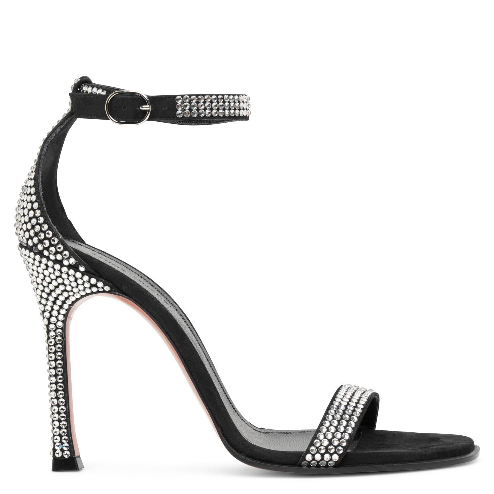 Kim crystal 105 black crystal sandals
