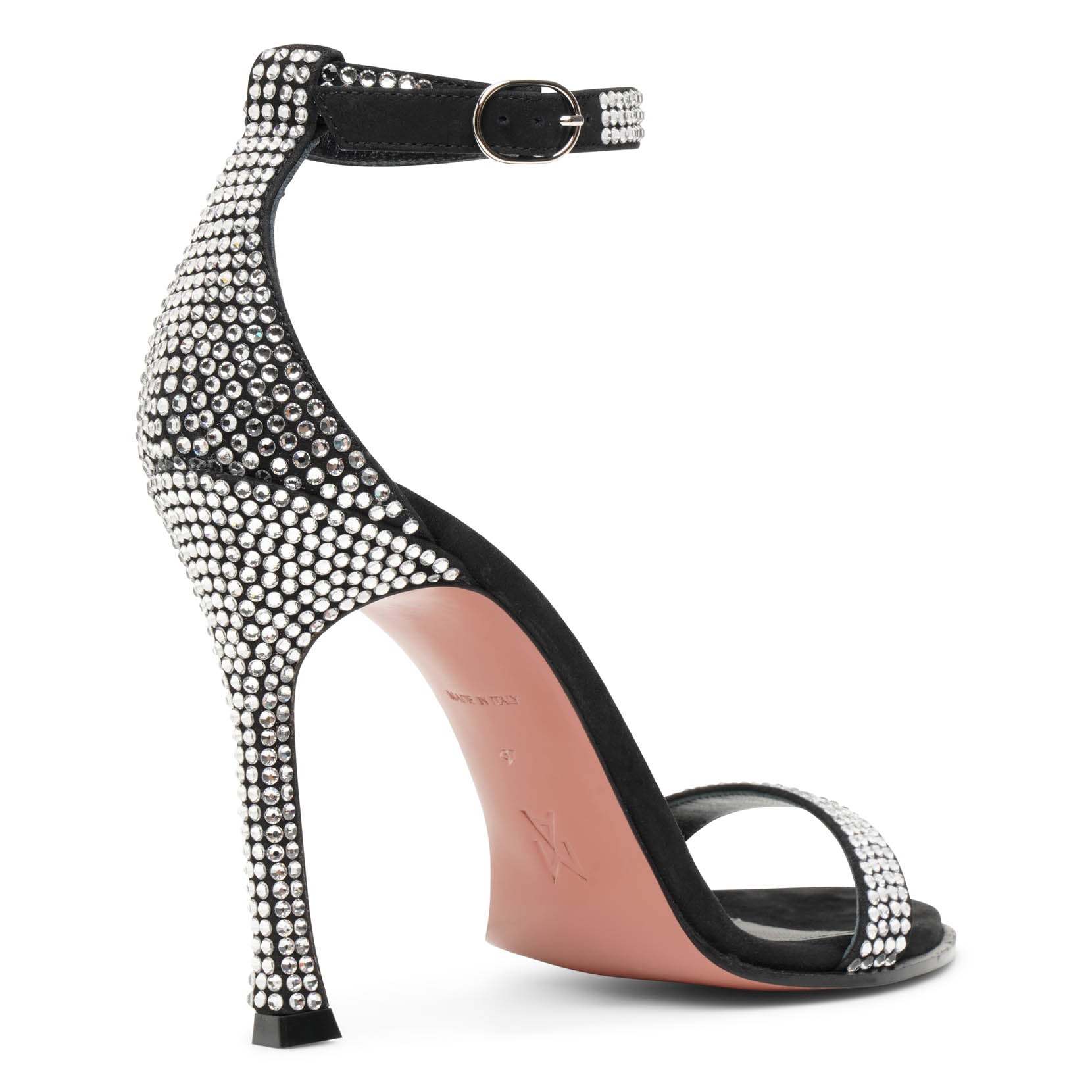 Kim crystal 105 black crystal sandals