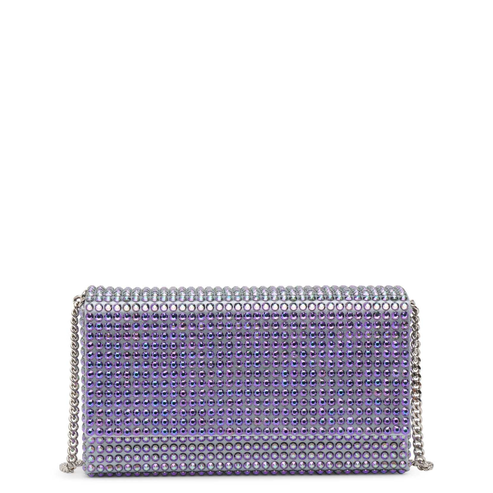 Superamini paloma purple crystal clutch