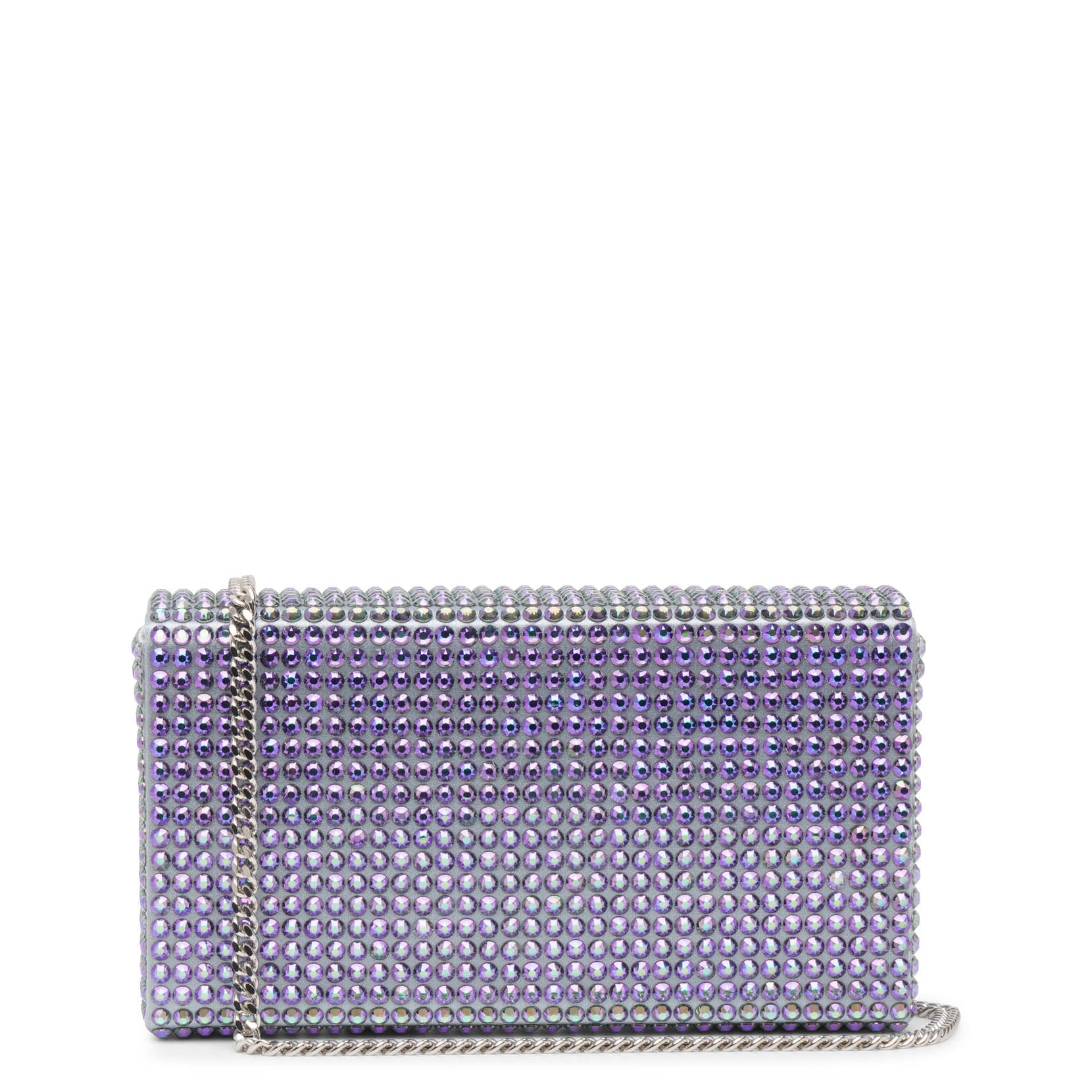 Superamini paloma purple crystal clutch