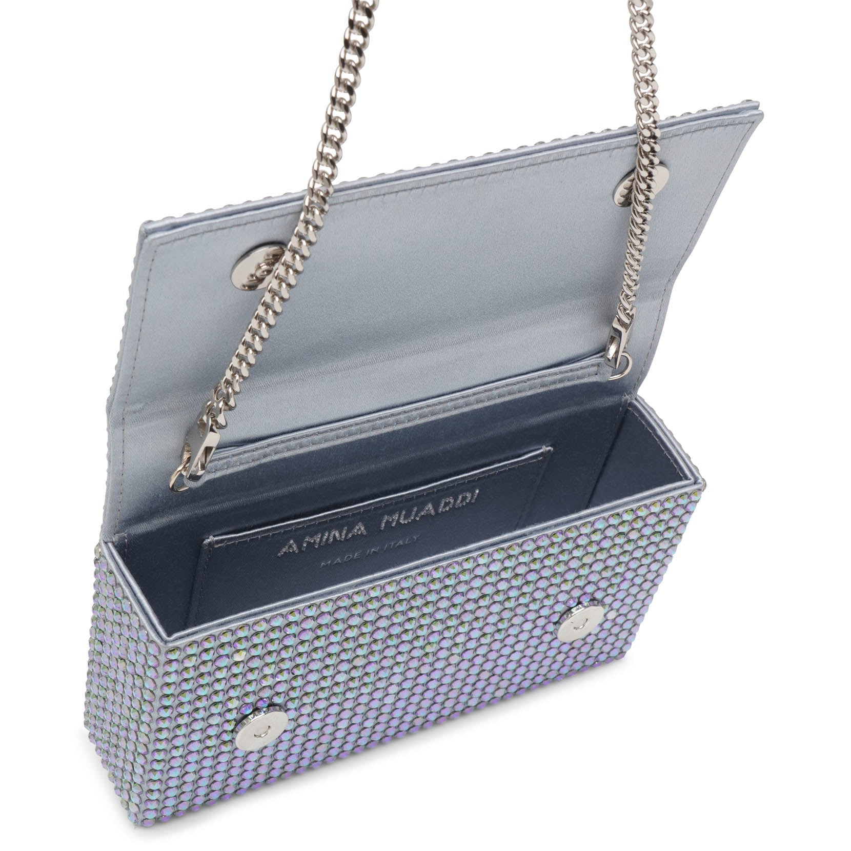 Superamini paloma purple crystal clutch