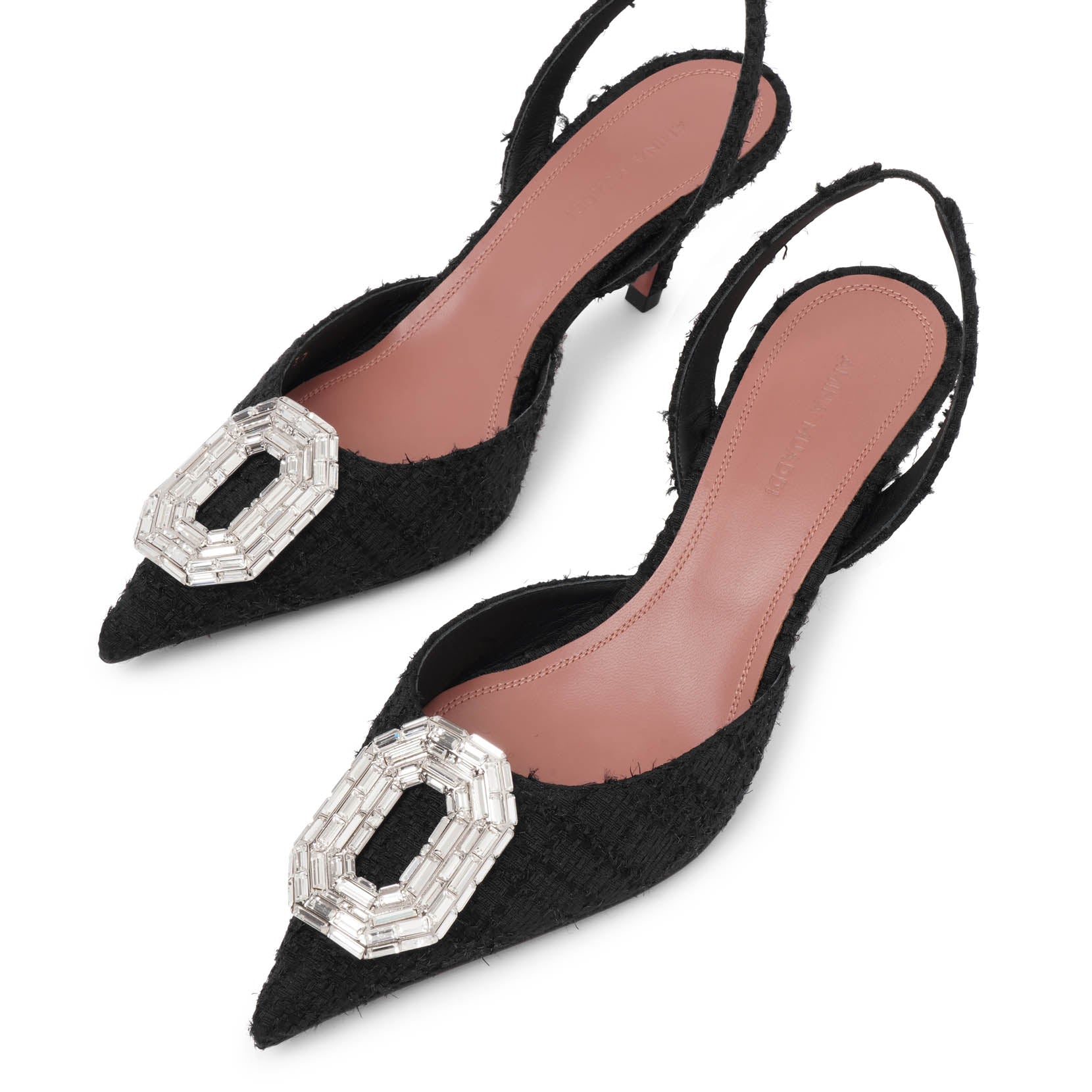 Camelia sling 60 black tweed pumps