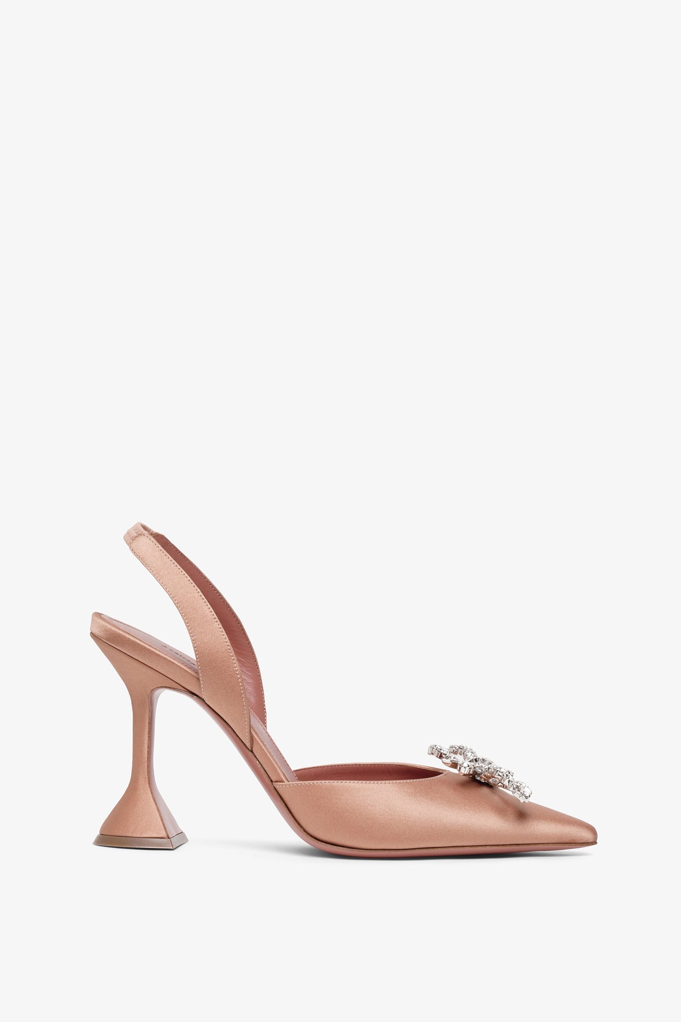 Rosie sling 95 beige satin pumps