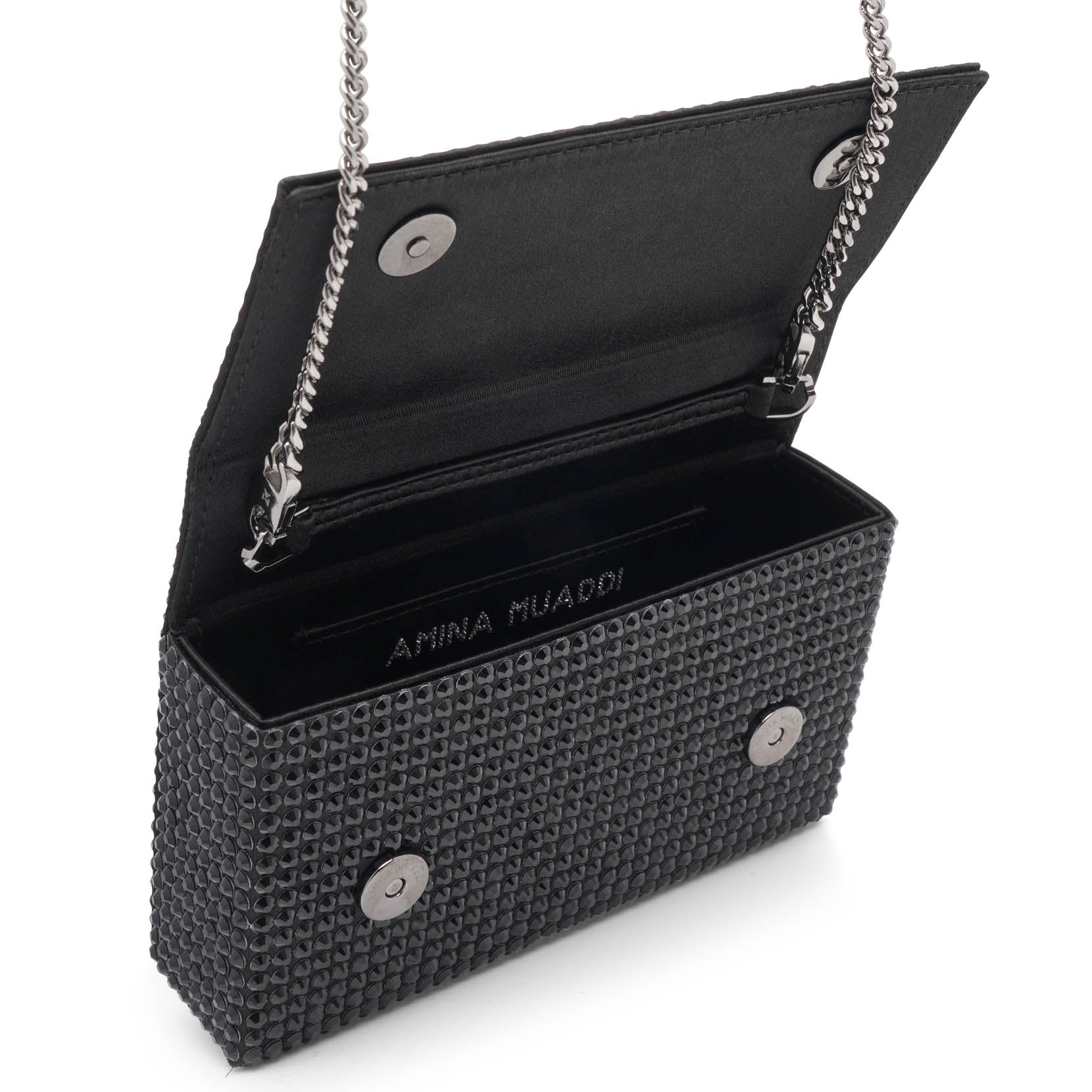 Superamini paloma black crystal clutch