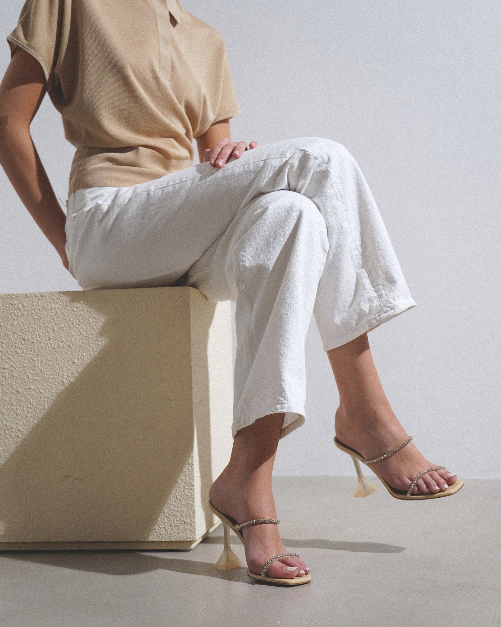 Gilda 95 vanilla sandals