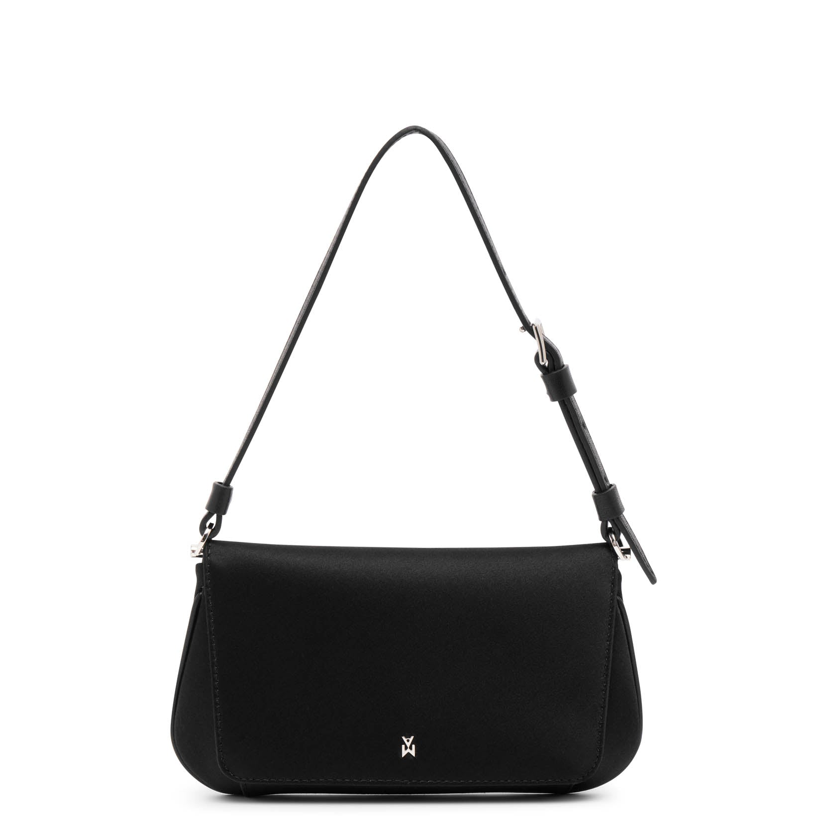 Ami mini black satin bag