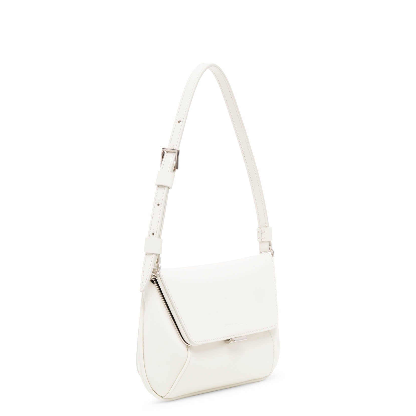 Ami mini white leather bag