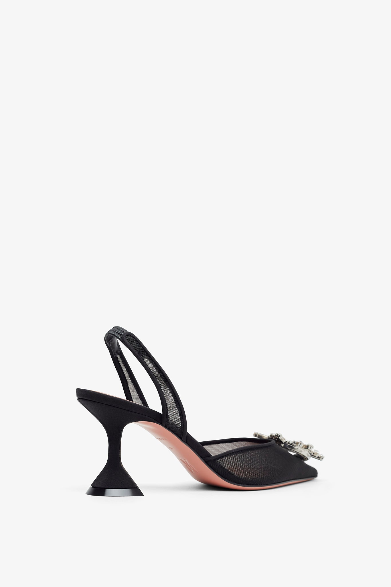 Begum Sling 70 black mesh pumps