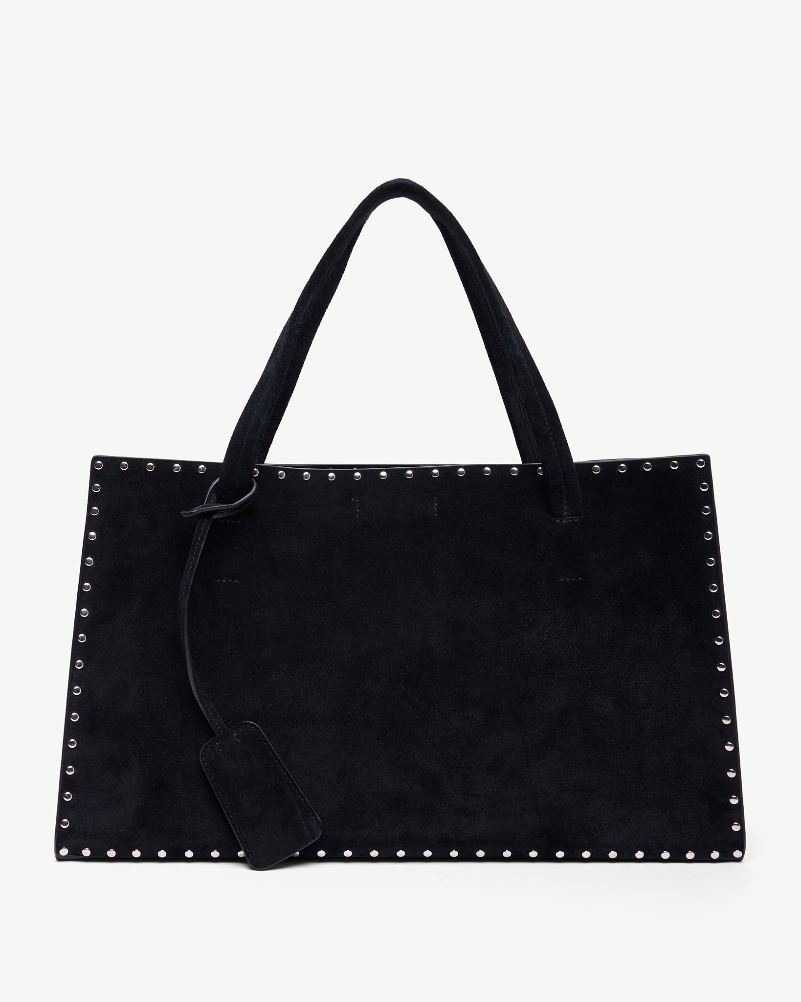 Stud small black tote bag