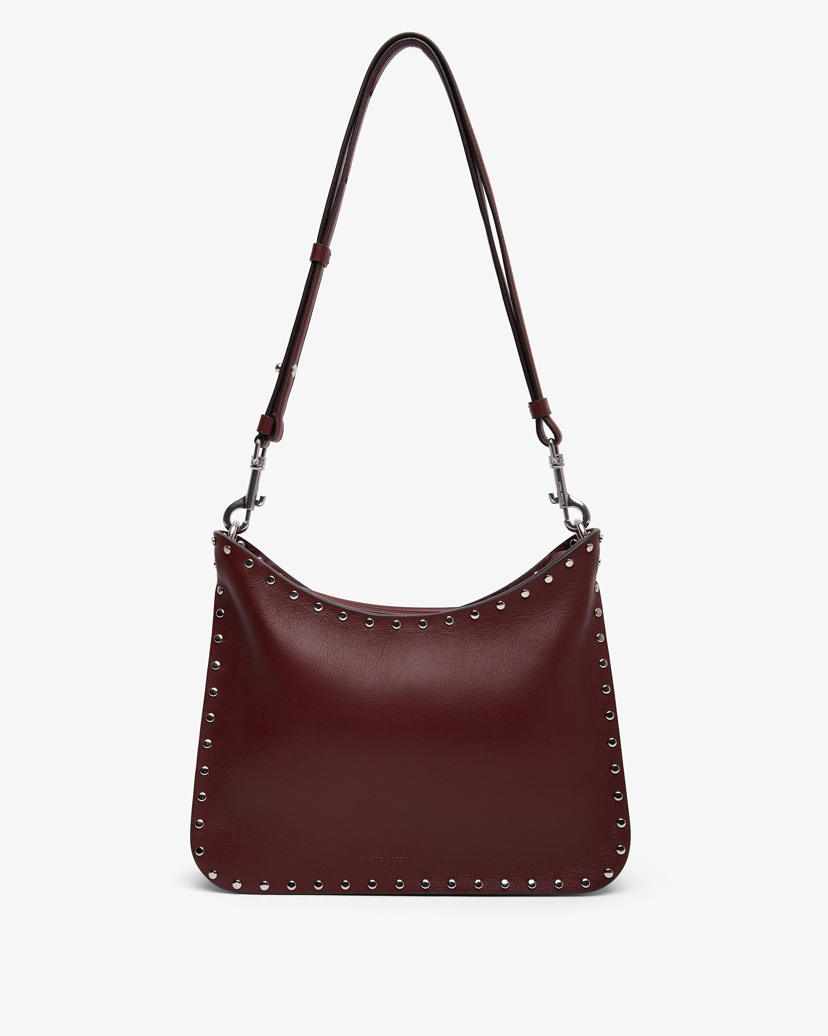 Stud Gig small brown shoulder bag