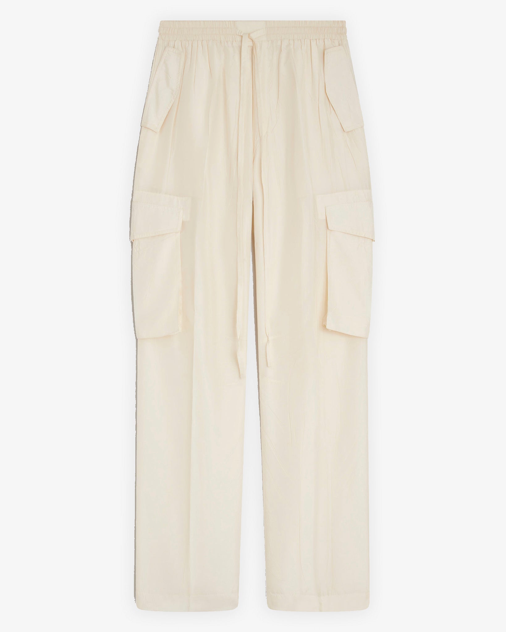 Crushed cargo vanilla trousers