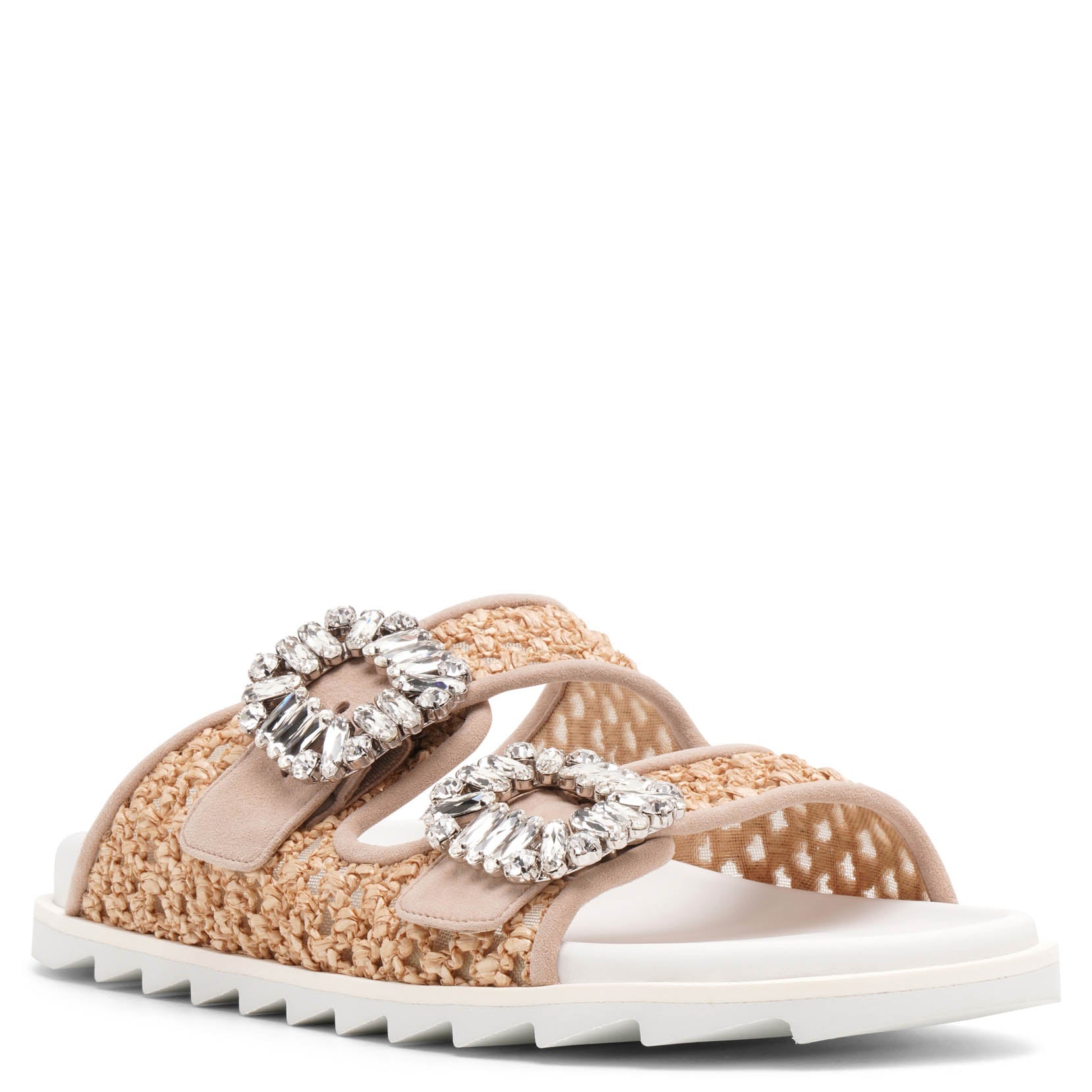Slidy Viv raffia slides