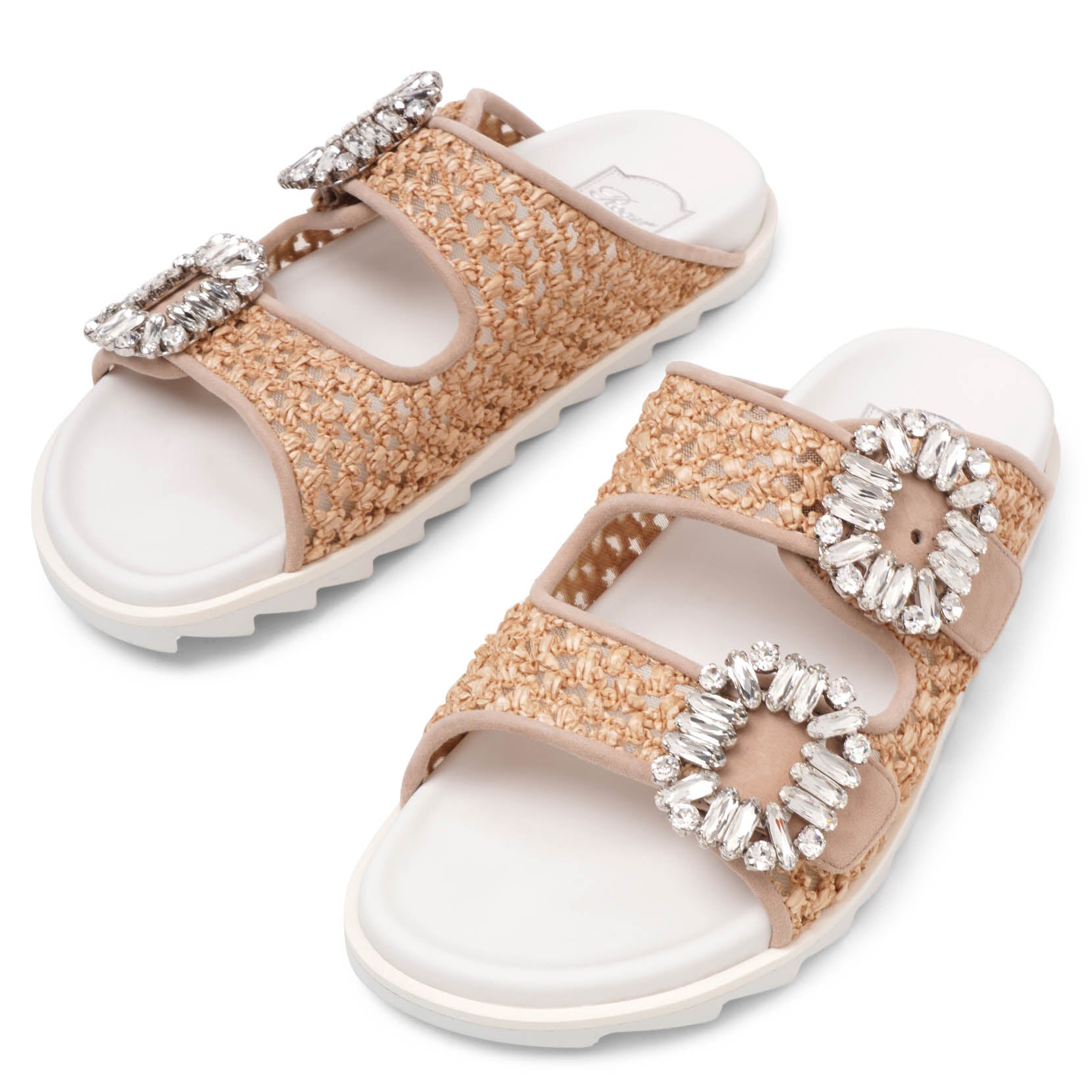 Slidy Viv raffia slides