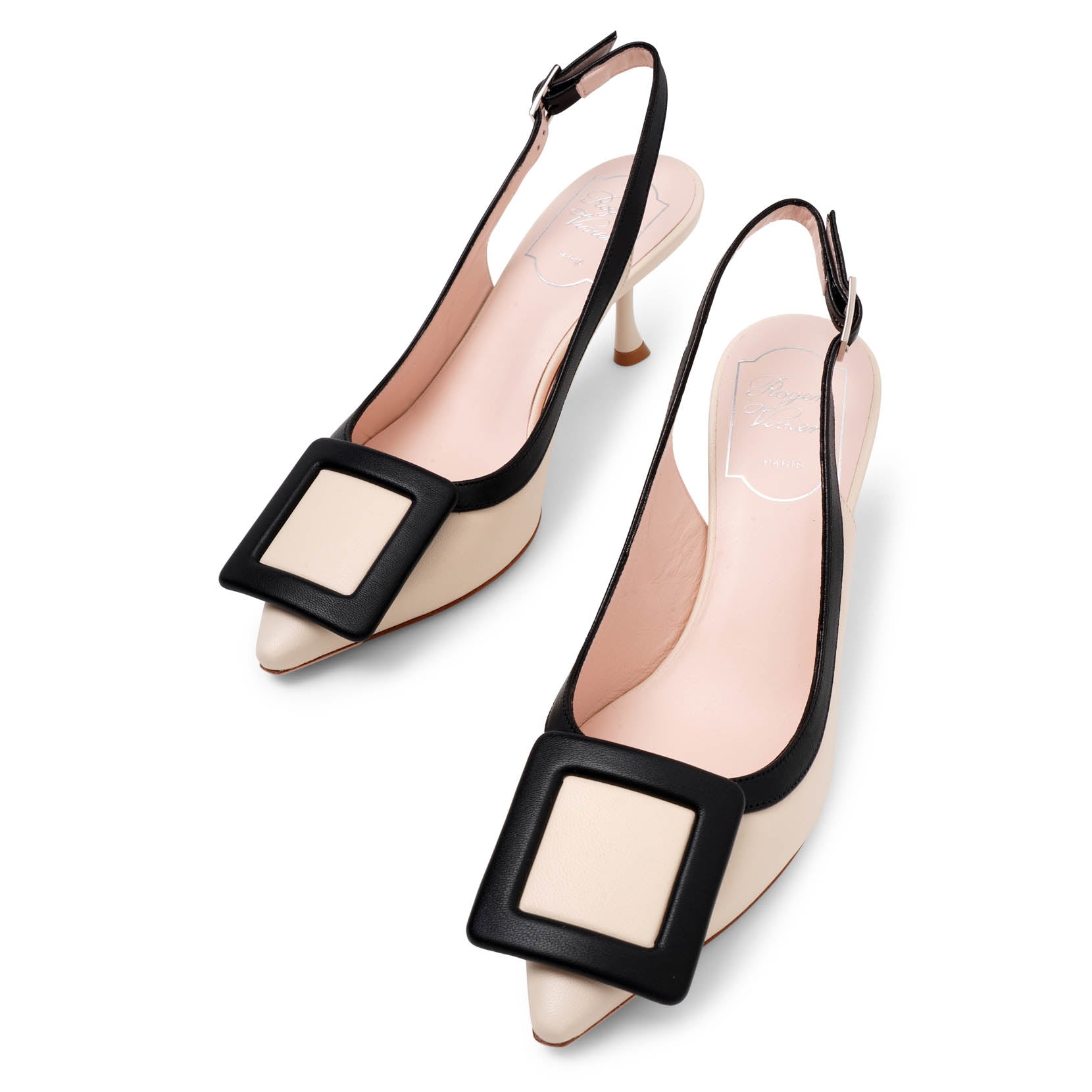 Viv In The City 65 bicolor slingbacks