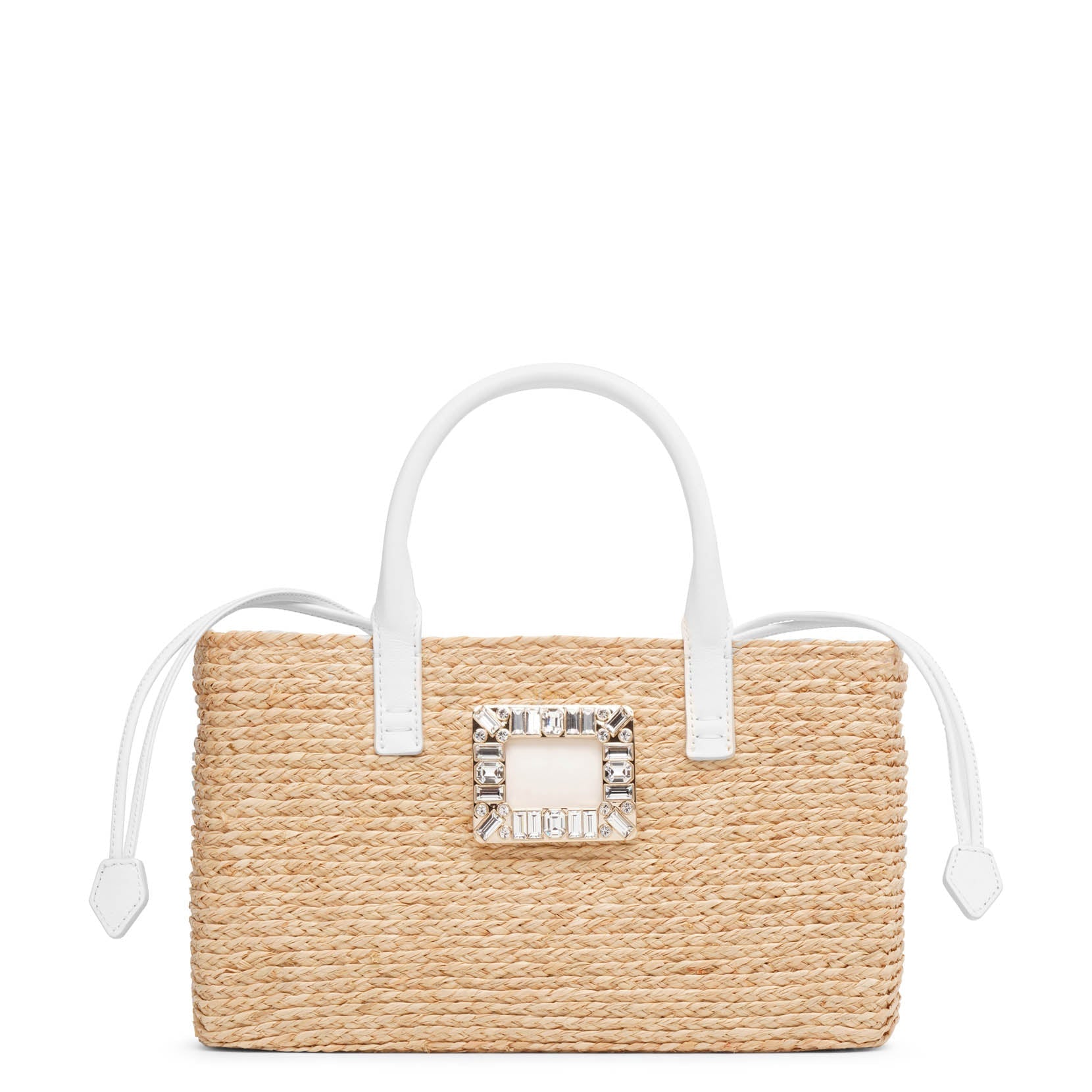 Viv Skate small raffia shopping bag
