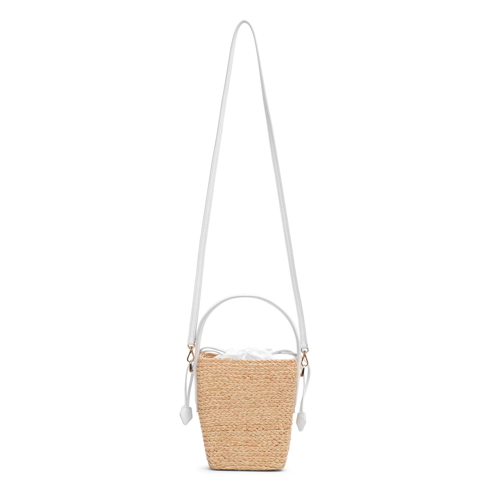 Viv Skate mini raffia bucket bag