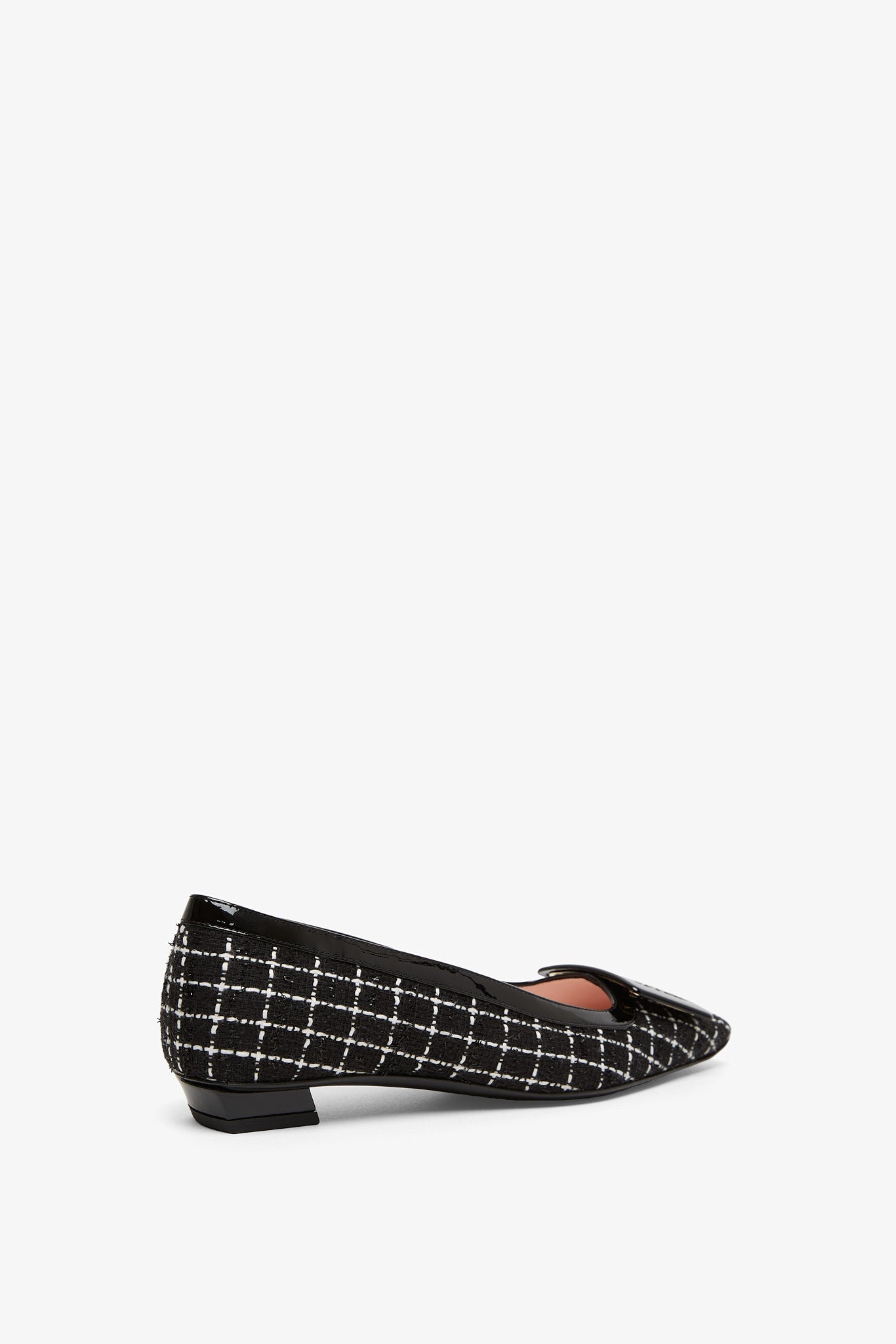 Belle Vivier 25 black vichy pumps
