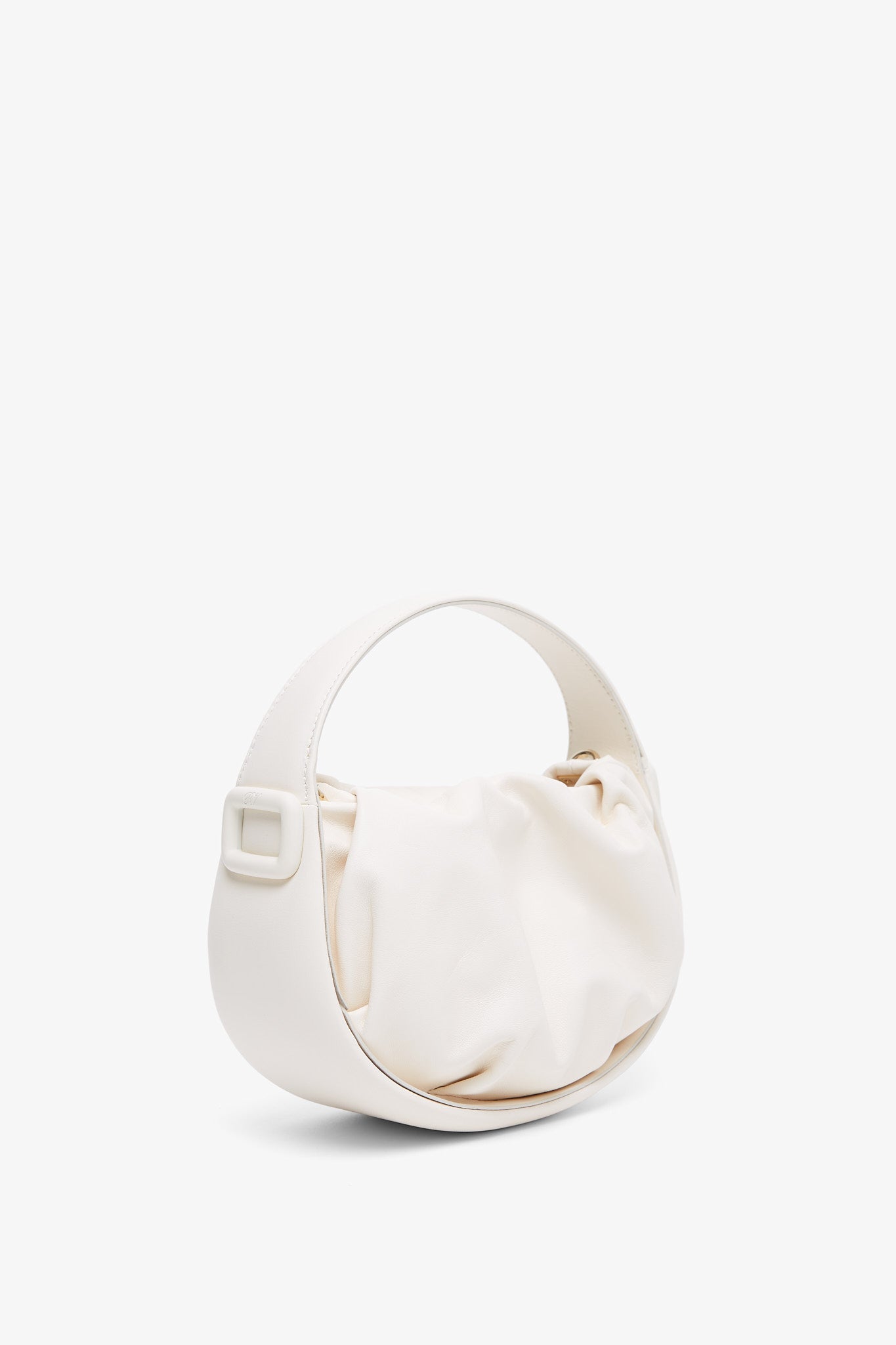 Viv Choc white hobo bag