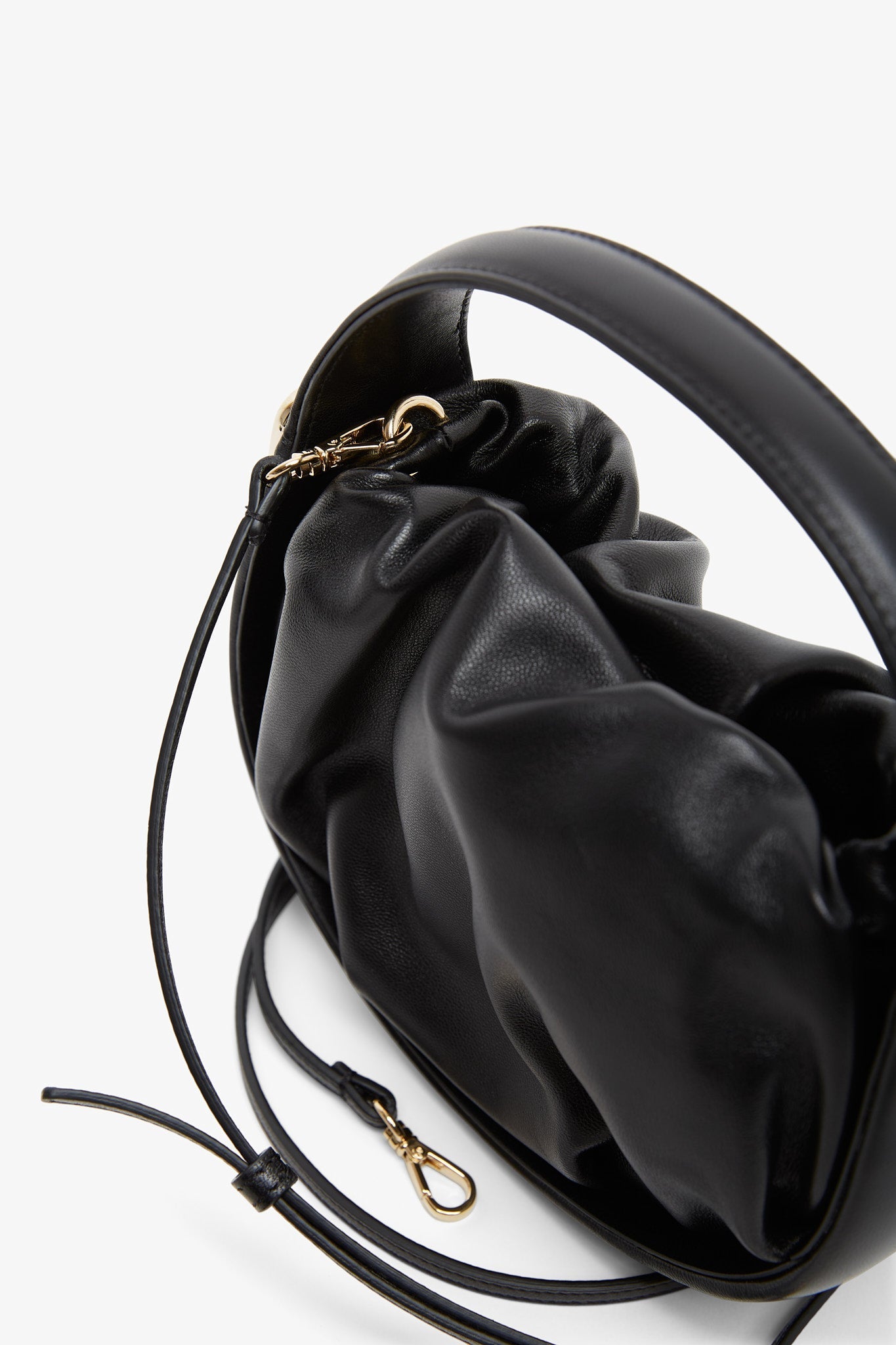 Viv Choc black hobo bag
