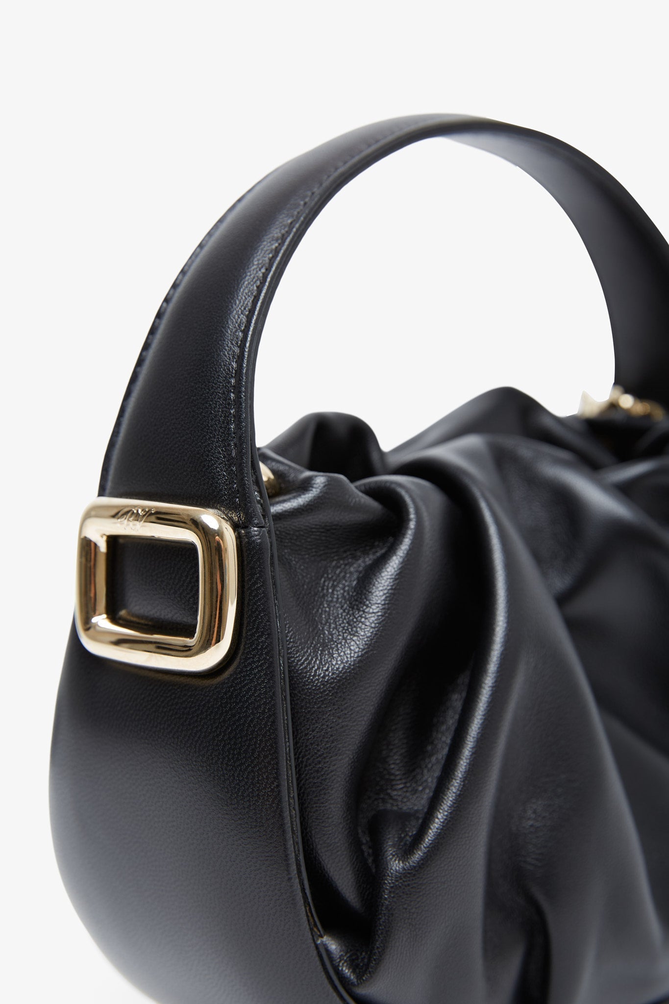Viv Choc black hobo bag
