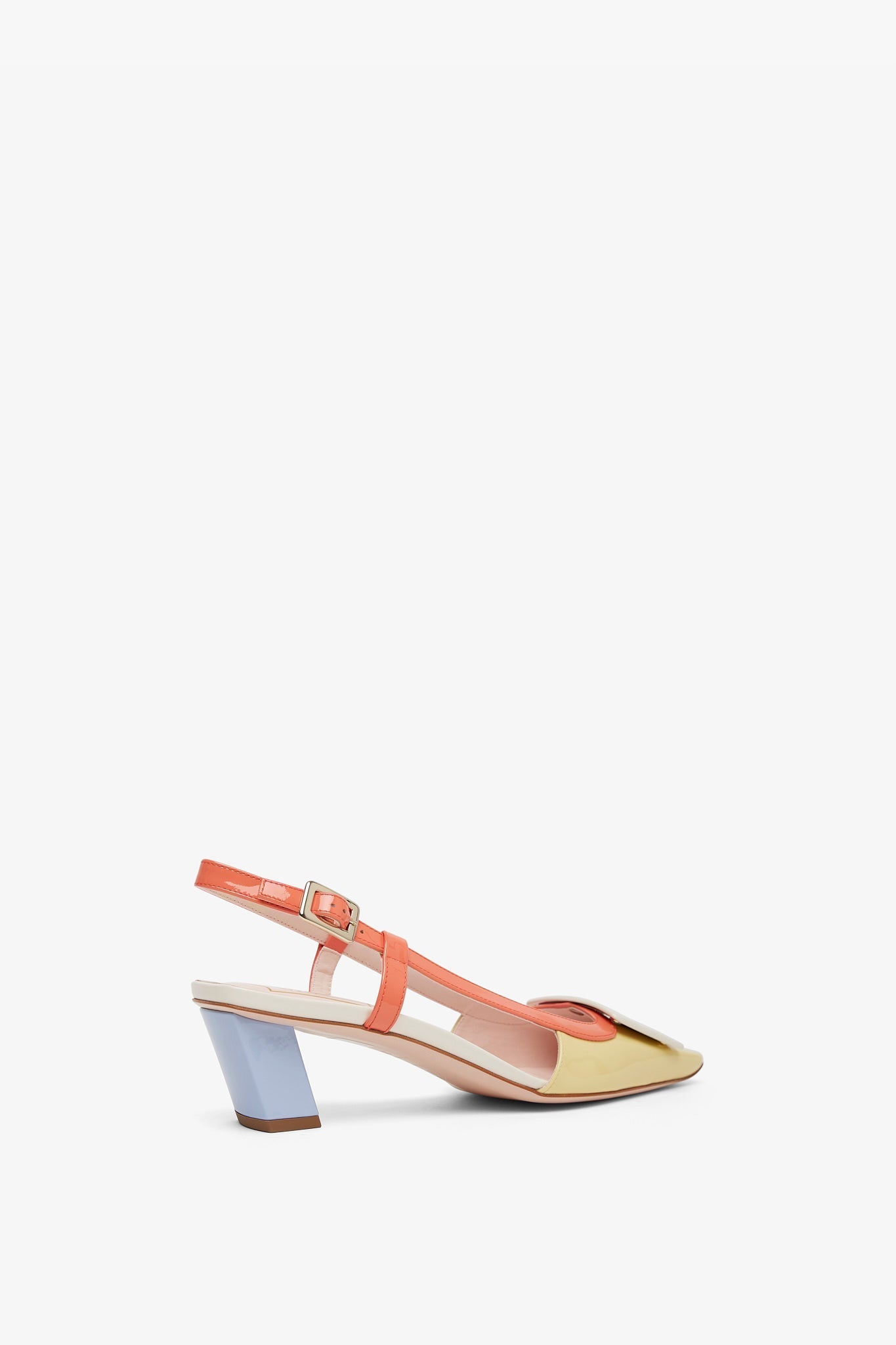 Belle Vivier 45 patent slingback pumps