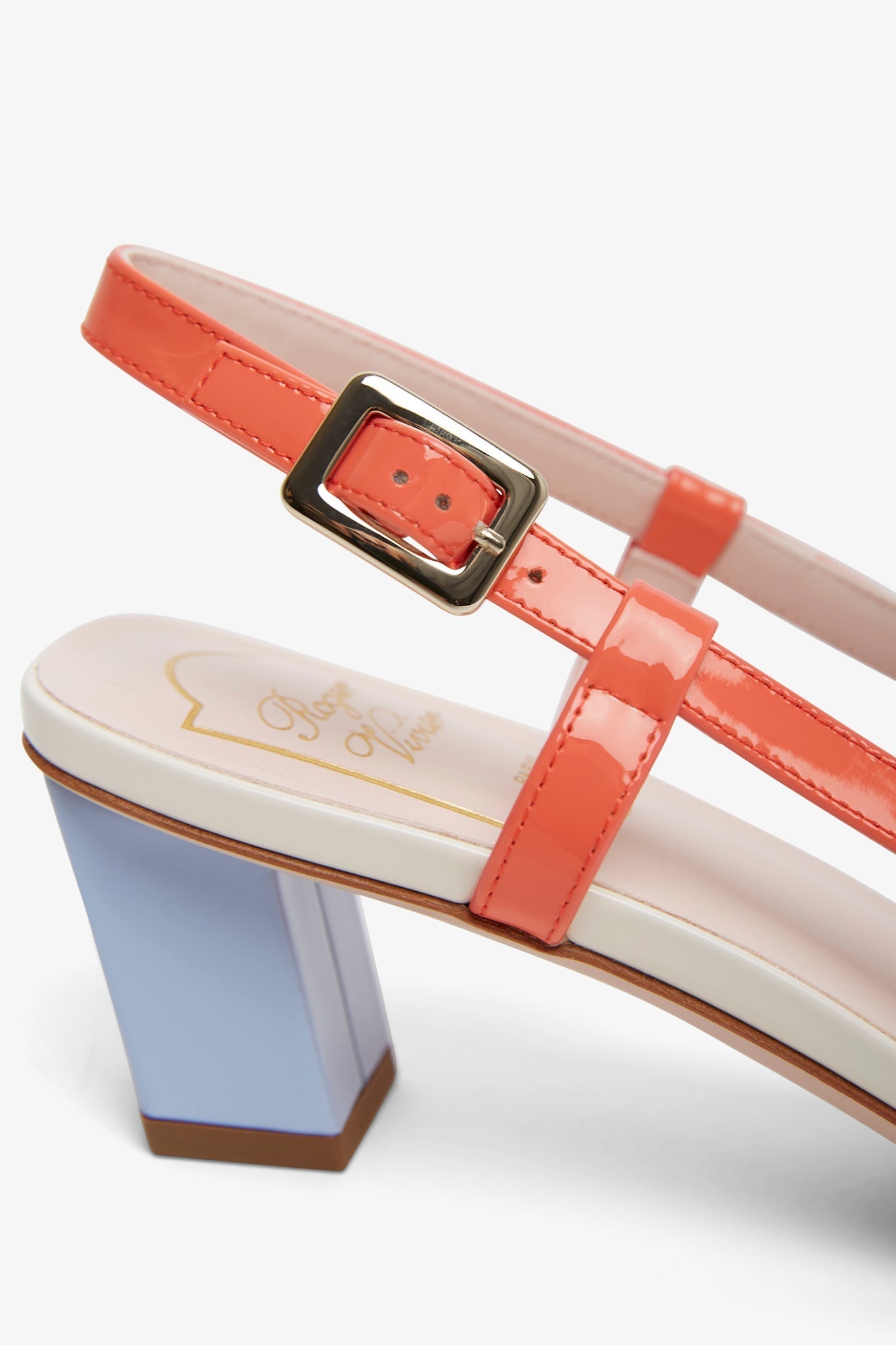Belle Vivier 45 patent slingback pumps