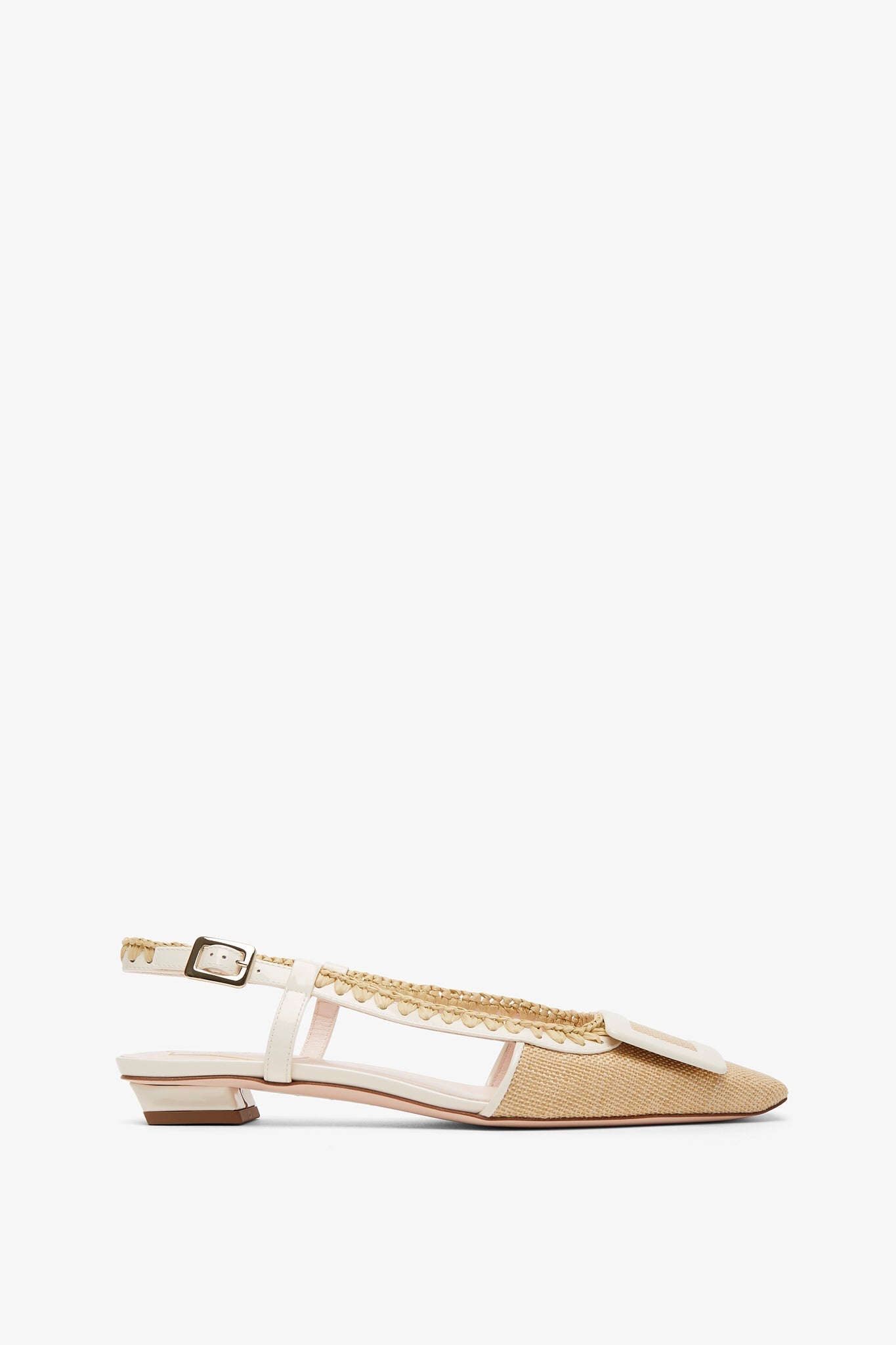 Belle Vivier braided slingback flats