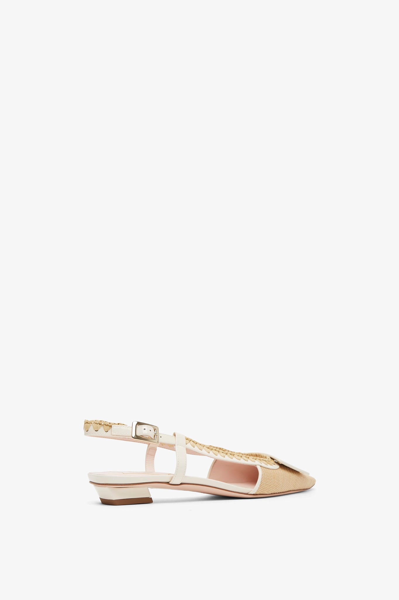 Belle Vivier braided slingback flats