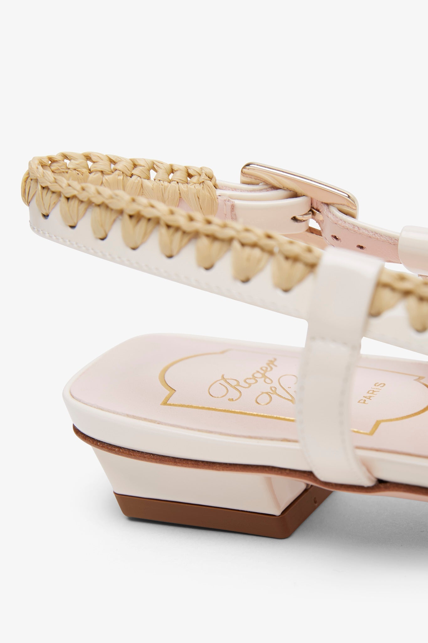 Belle Vivier braided slingback flats