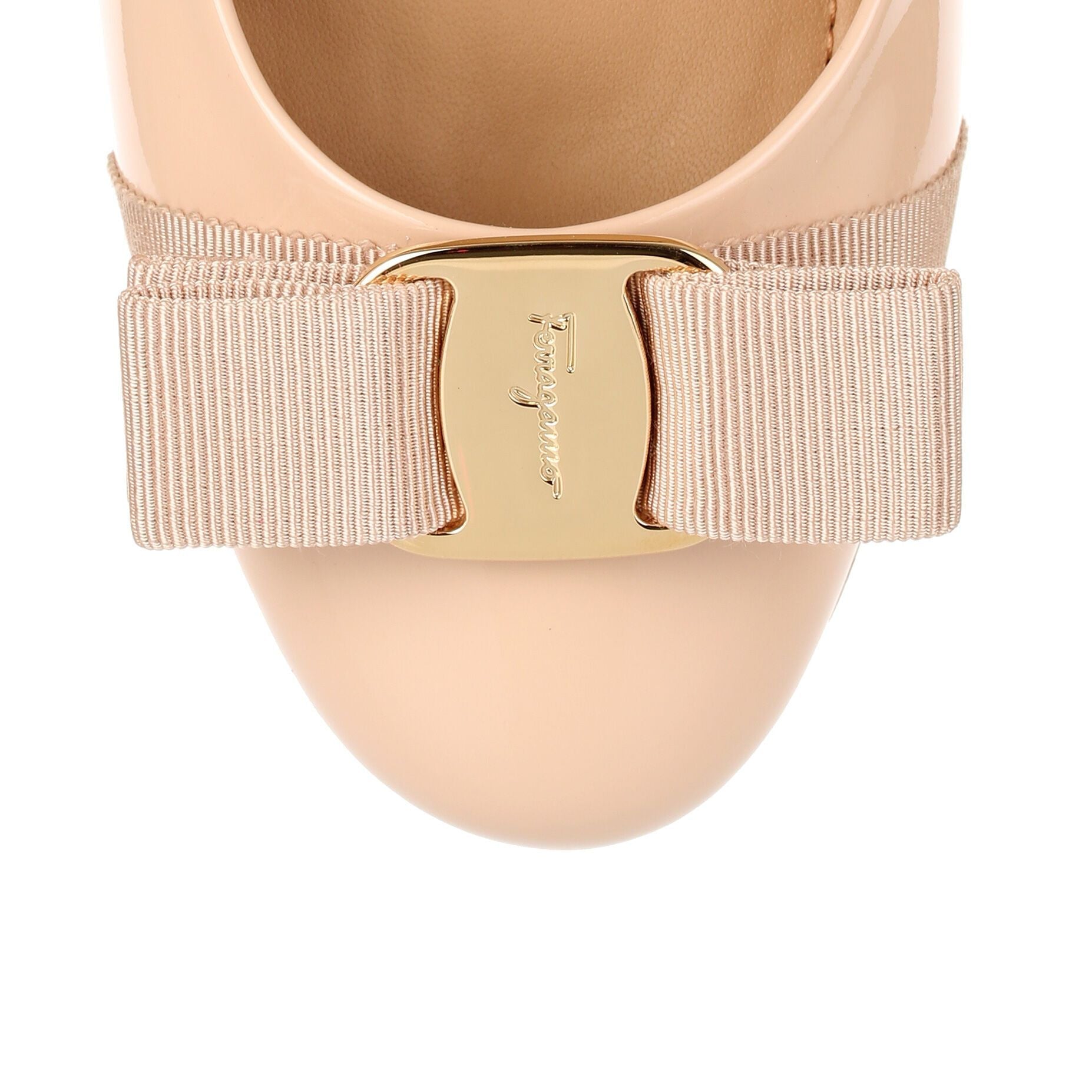 Varina patent nude ballerina
