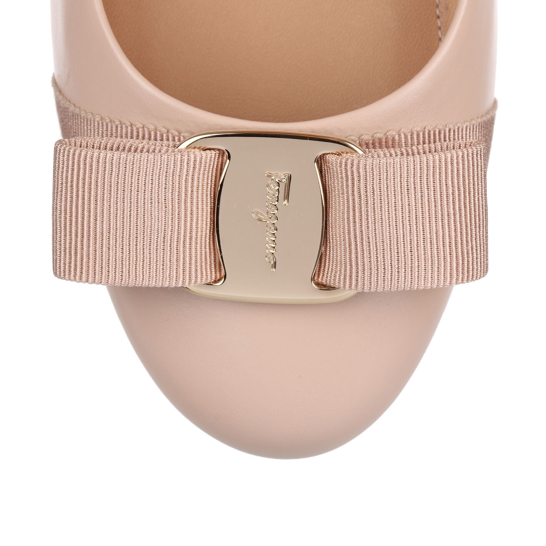 Varina beige leather ballerinas