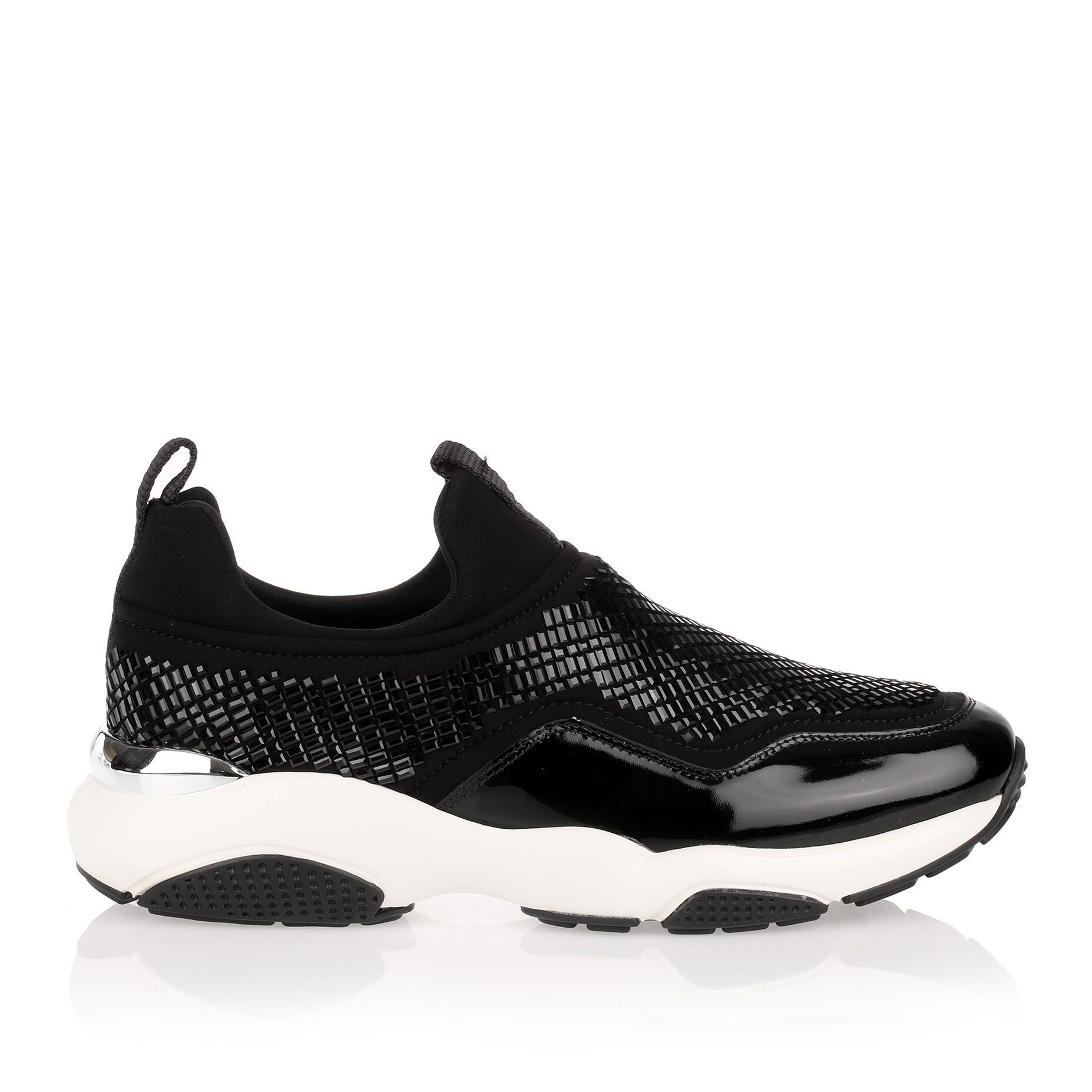 Giolly black beaded sneaker