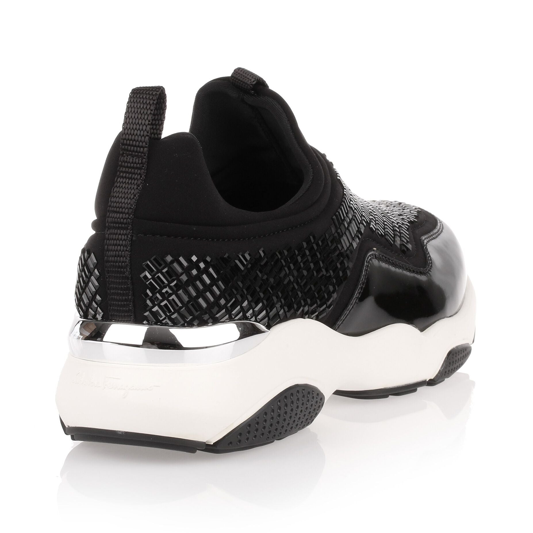 Giolly black beaded sneaker