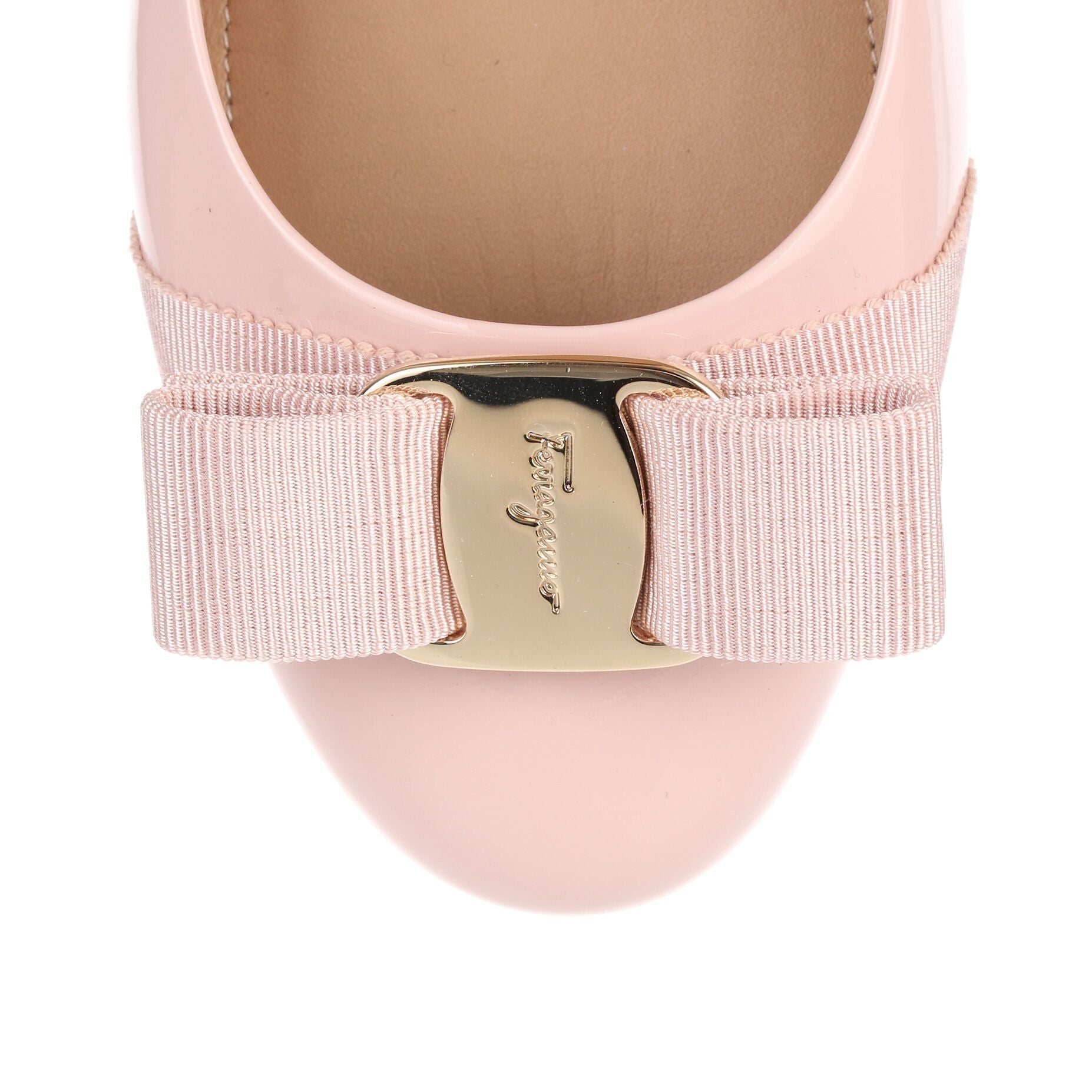 Varina patent light pink ballerina