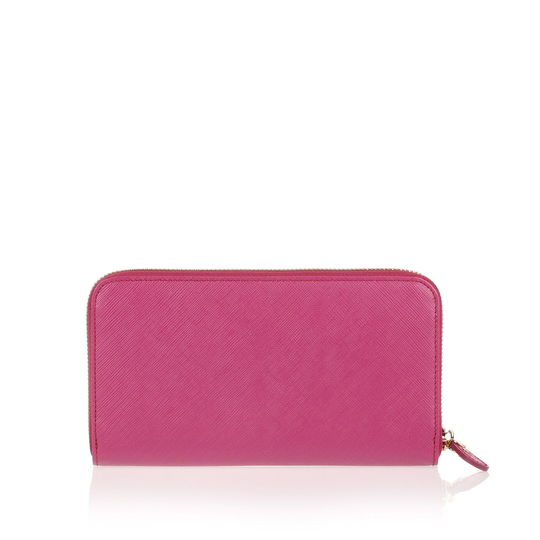 Plum leather Gancio wallet