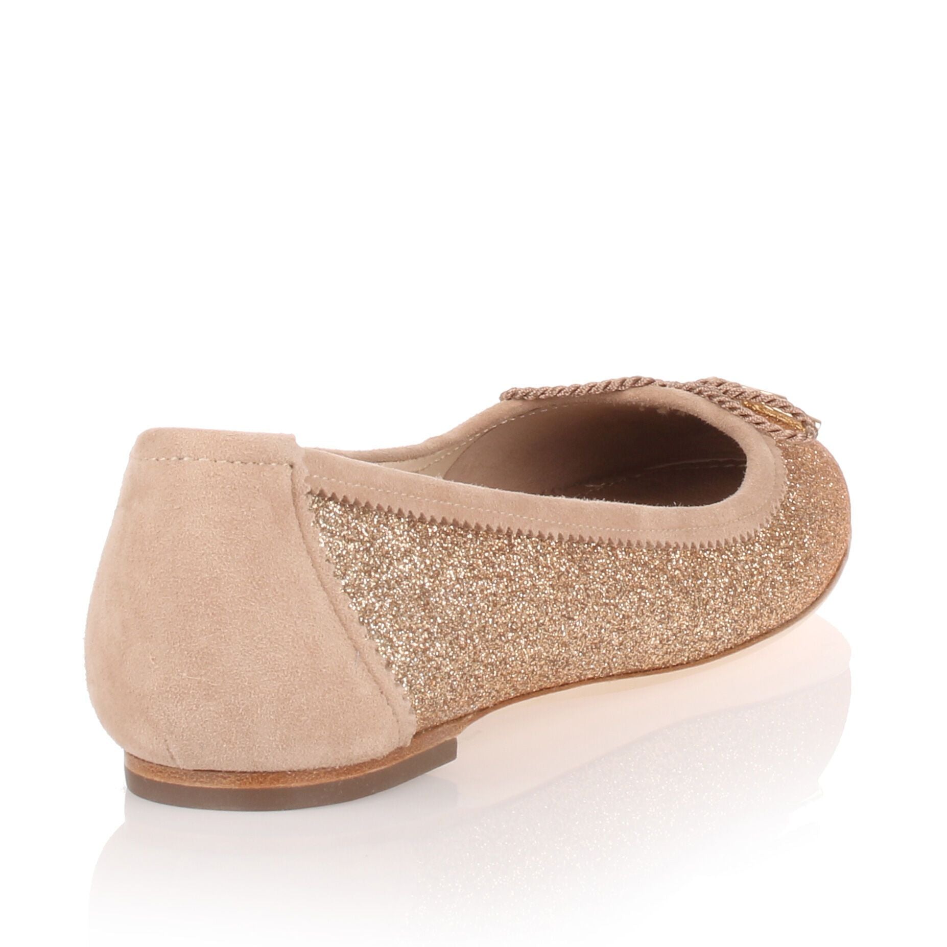 Enea gold glitter ballerina