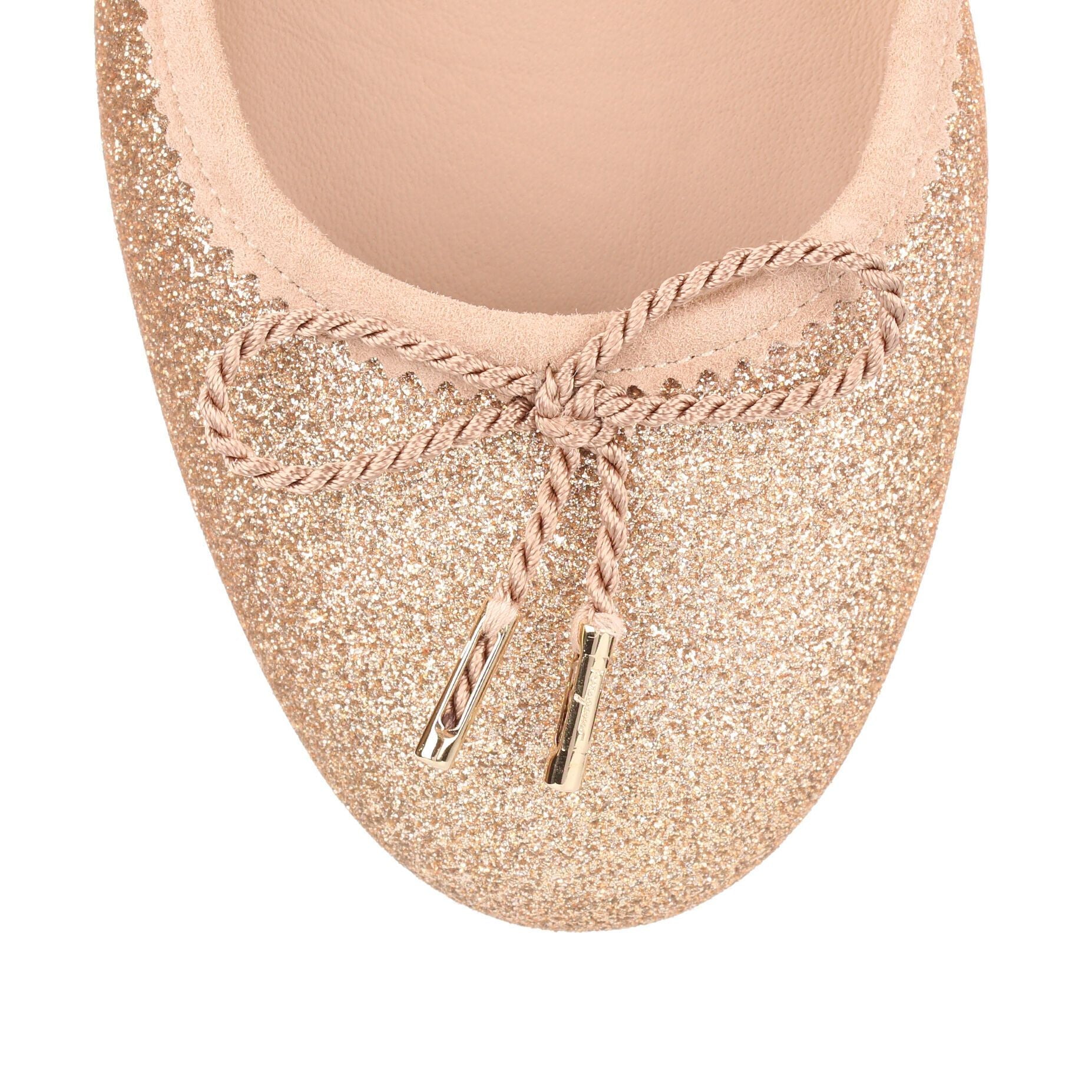 Enea gold glitter ballerina