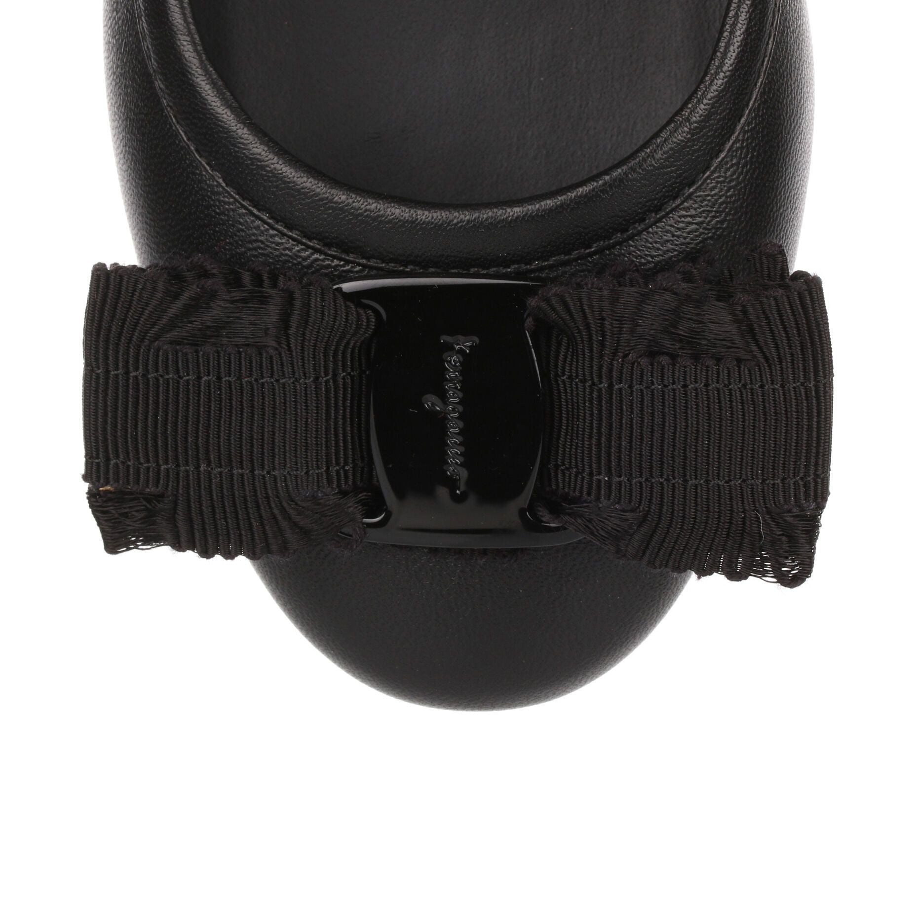 Elvin 40 black leather pump