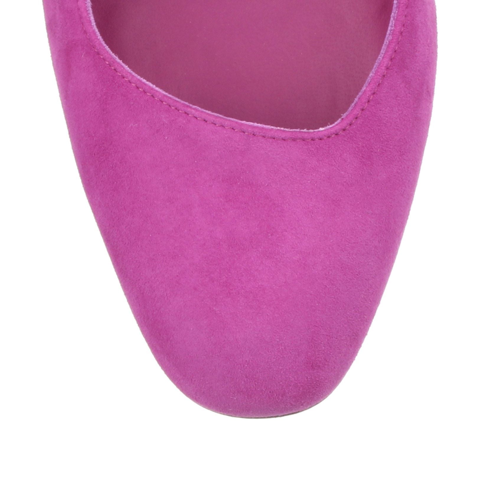 Arezzo 85 pink suede pump