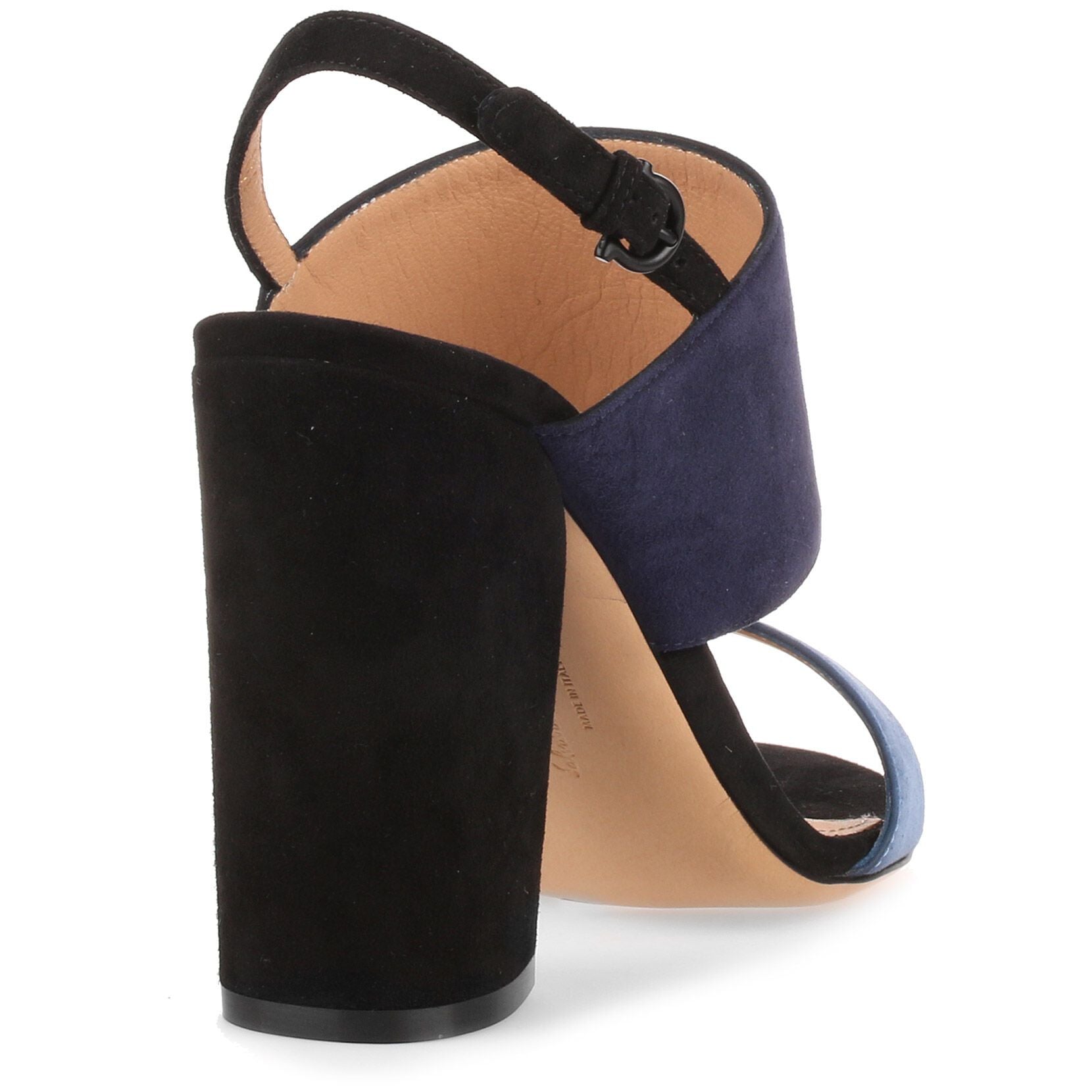 Elba 100 blue suede sandal