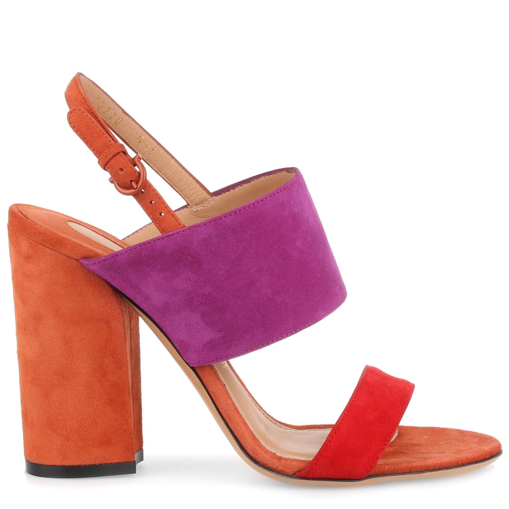 Elba 100 multi suede sandal
