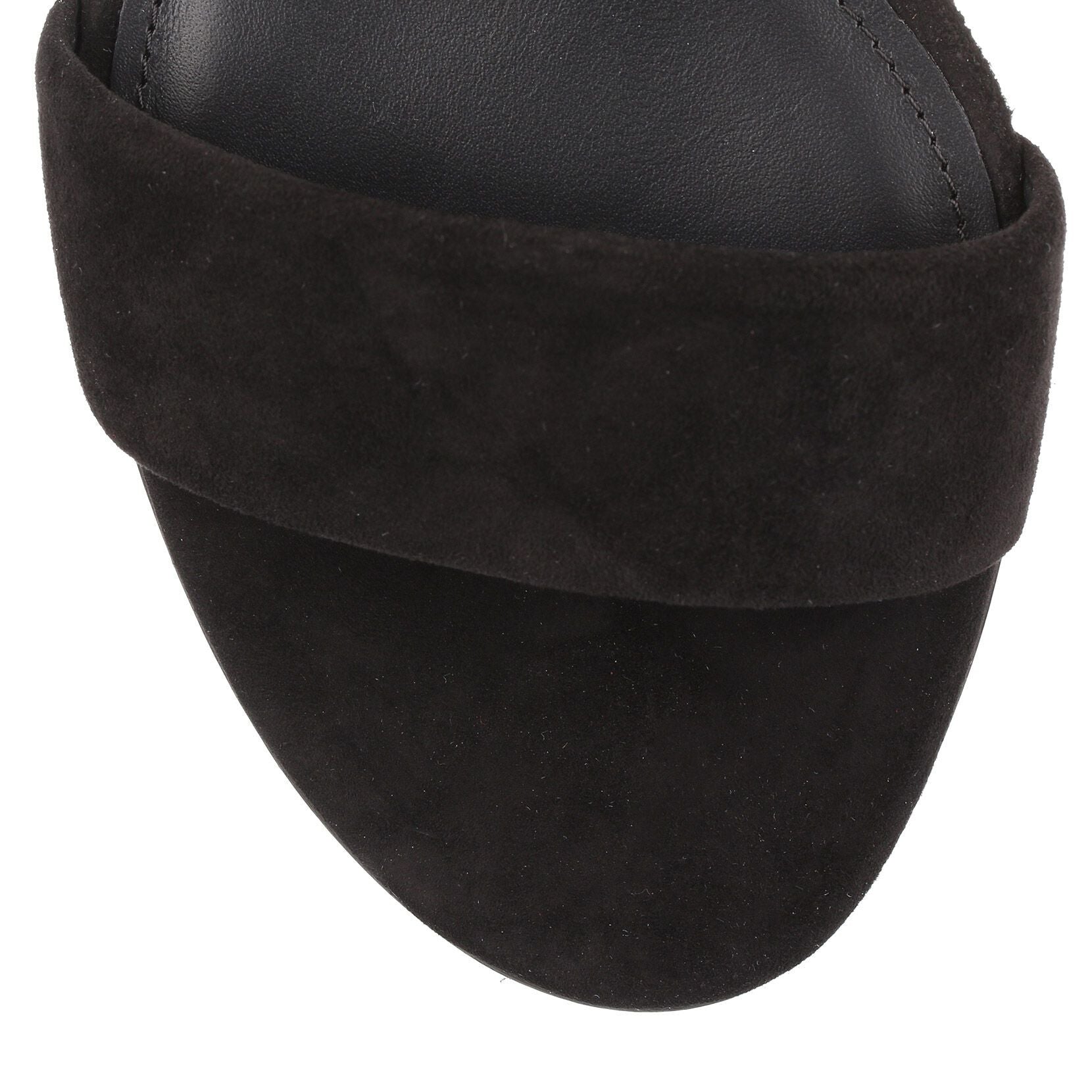 Belluno 30 black suede sandal