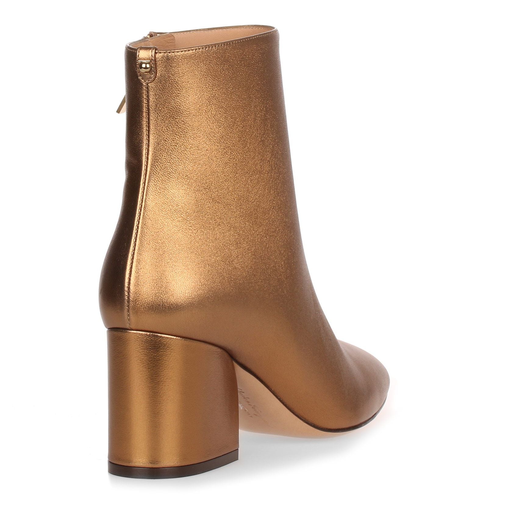 Pisa 70 leather bronze bootie