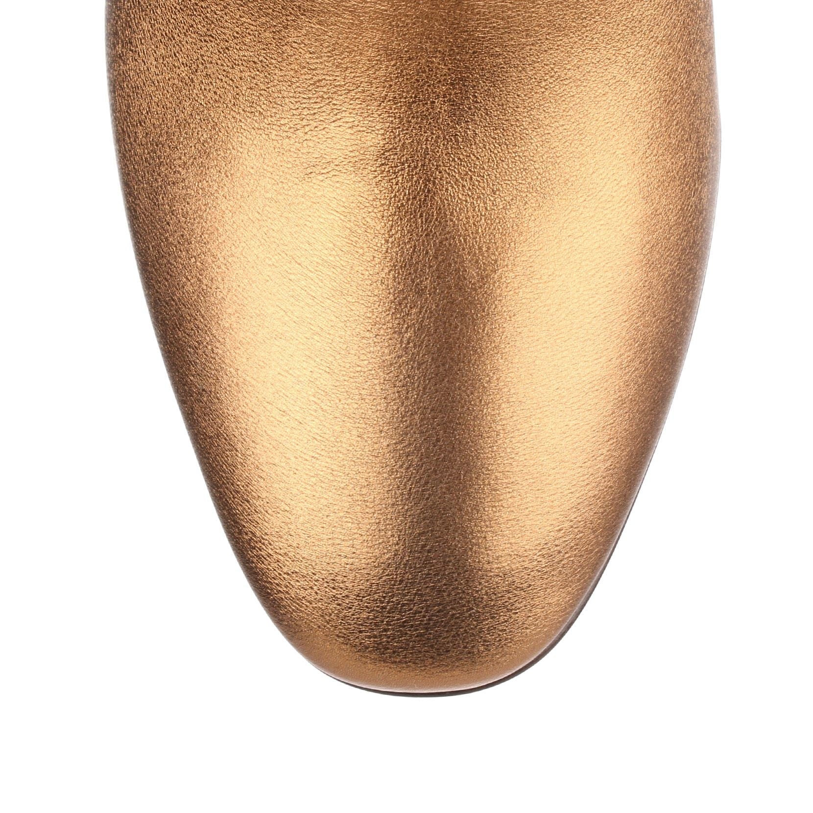 Pisa 70 leather bronze bootie