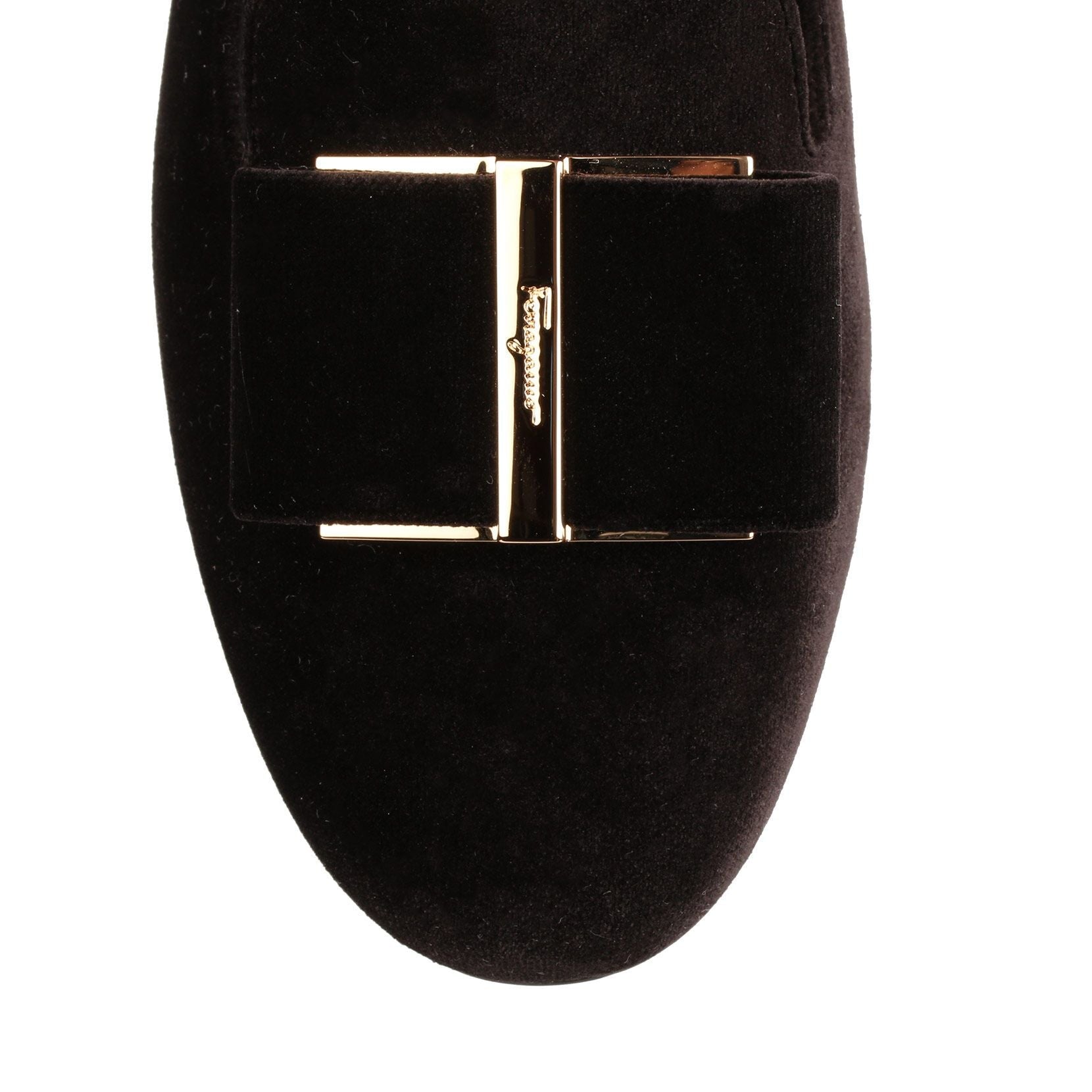 Sarno Black Velvet Loafer