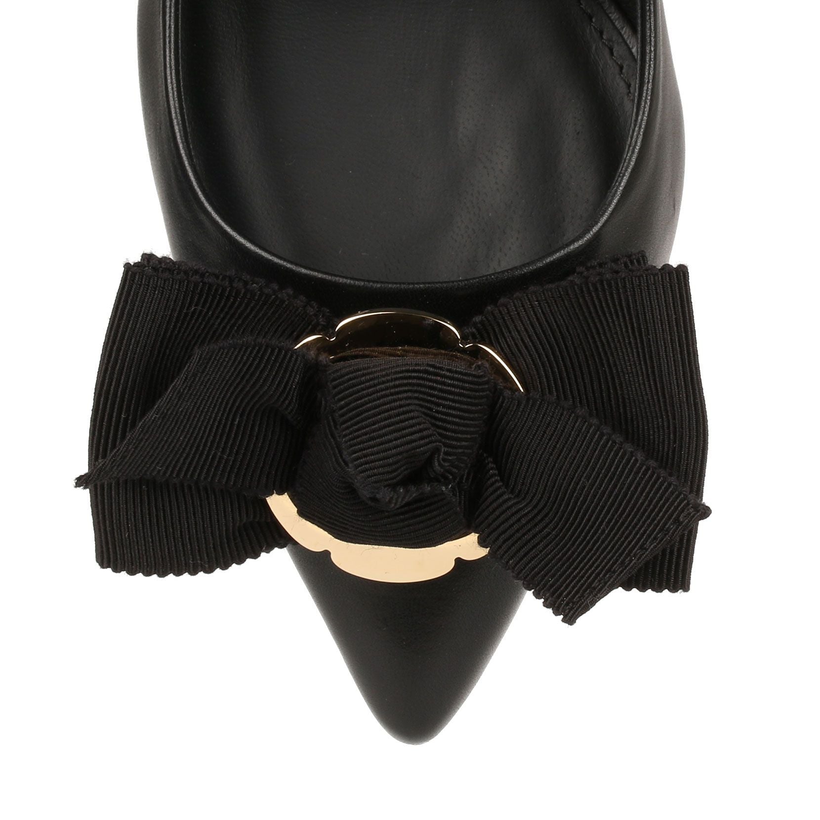 Talla 70 black leather pumps
