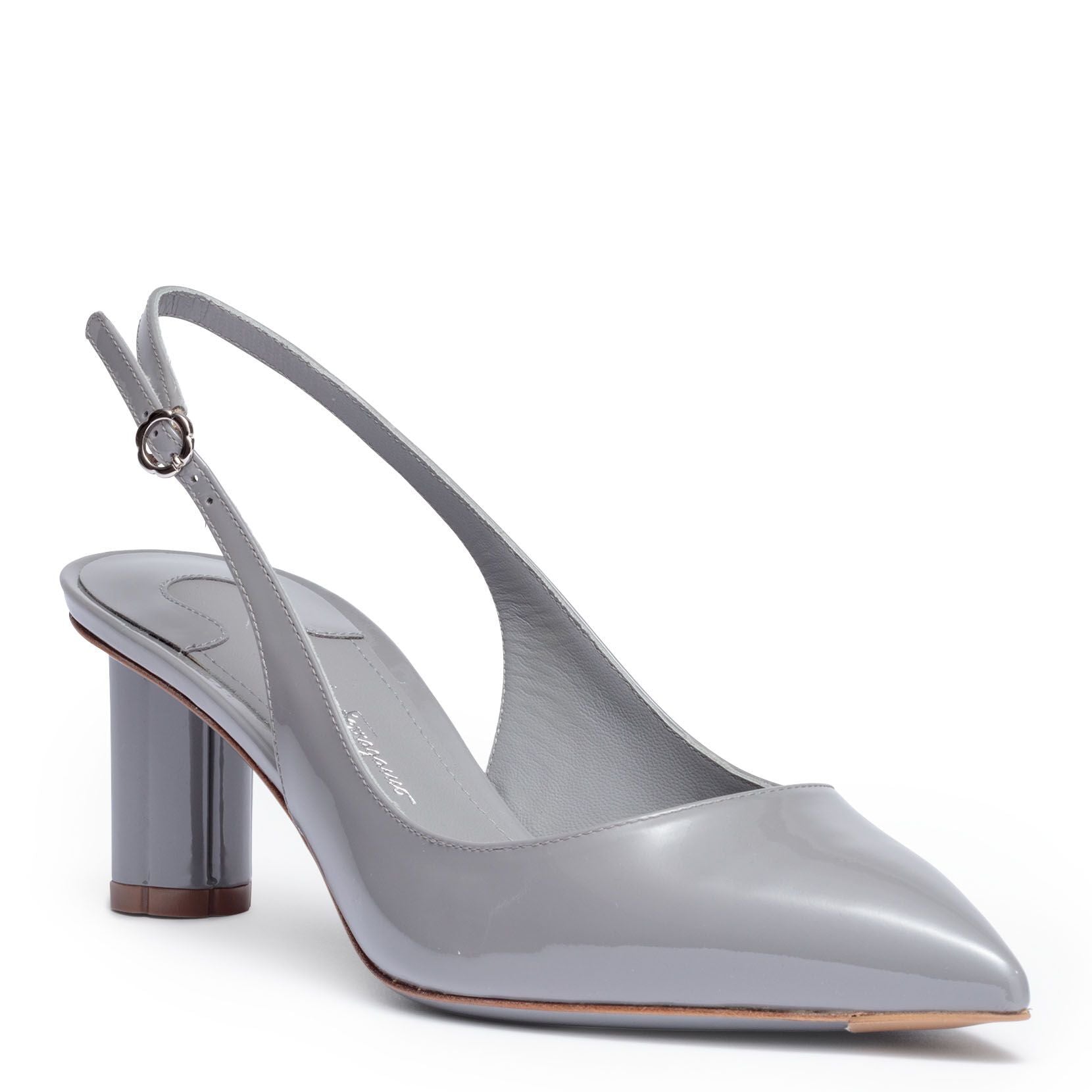 Buti 55 patent grey pumps