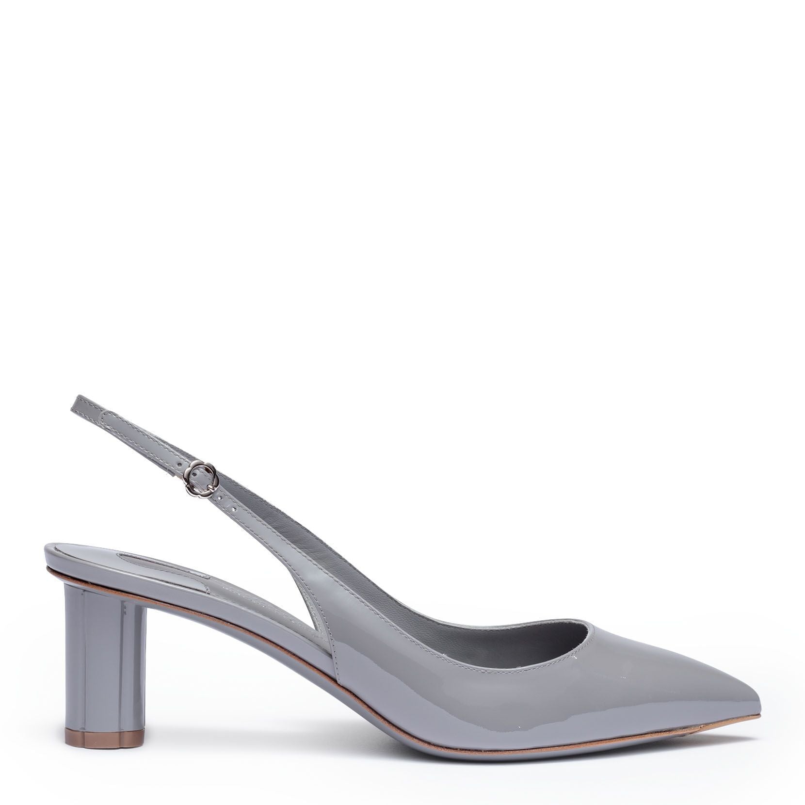 Buti 55 patent grey pumps