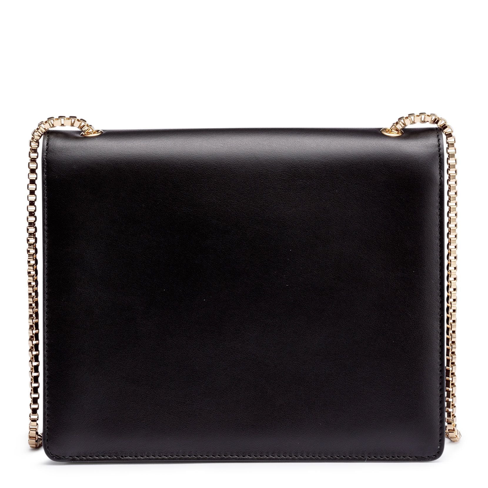 Thalia black leather Gancini shoulder bag