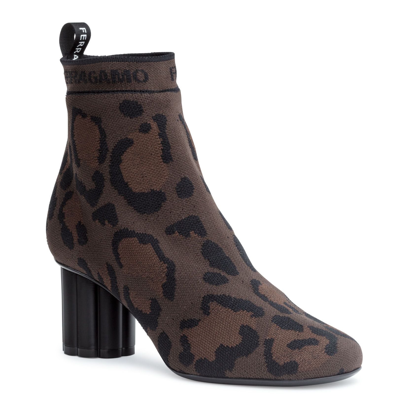 Capo 55 leopard sock booties
